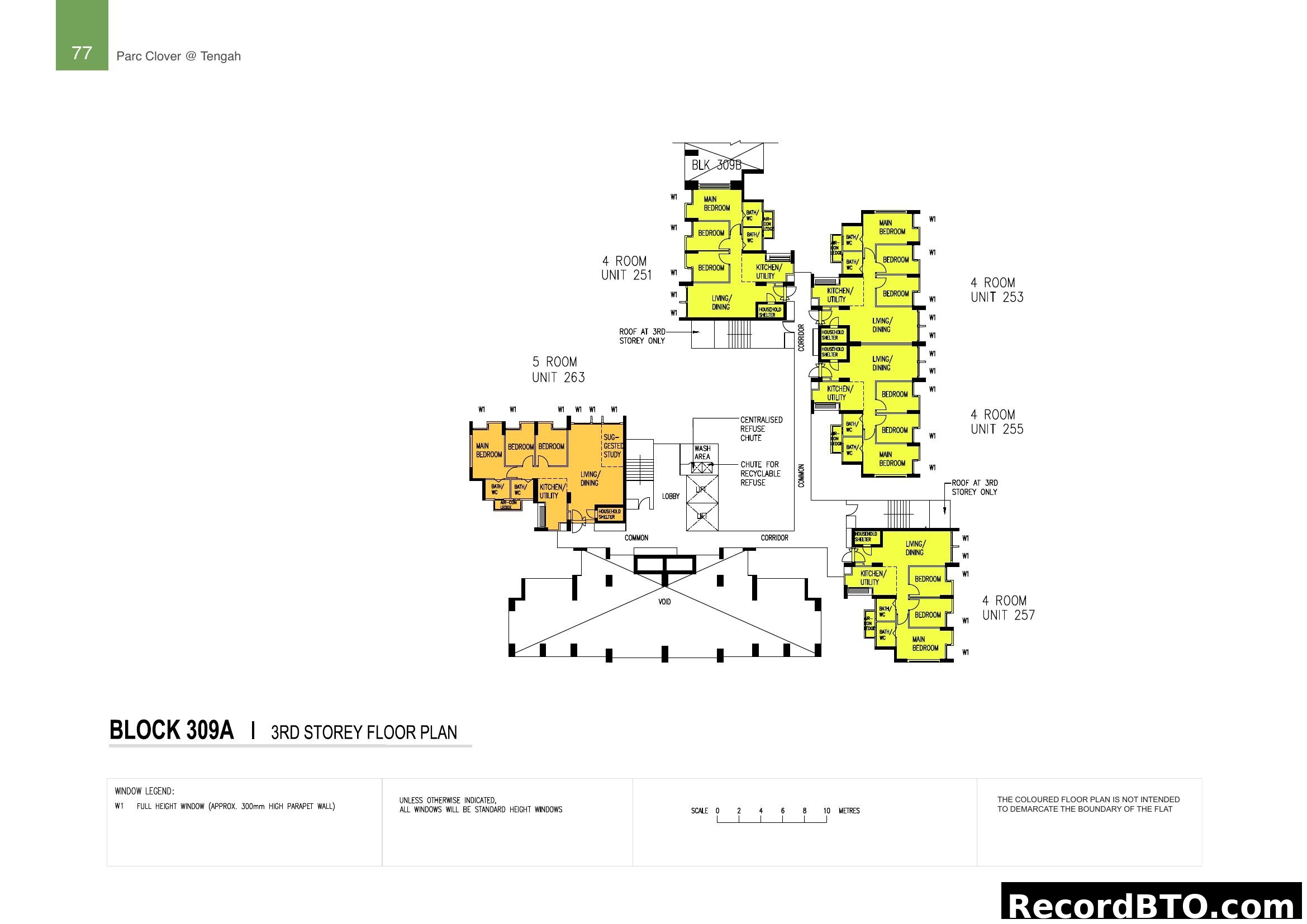 Parc Clover @ Tengah Block 309A 3rd Storey Floor Plan