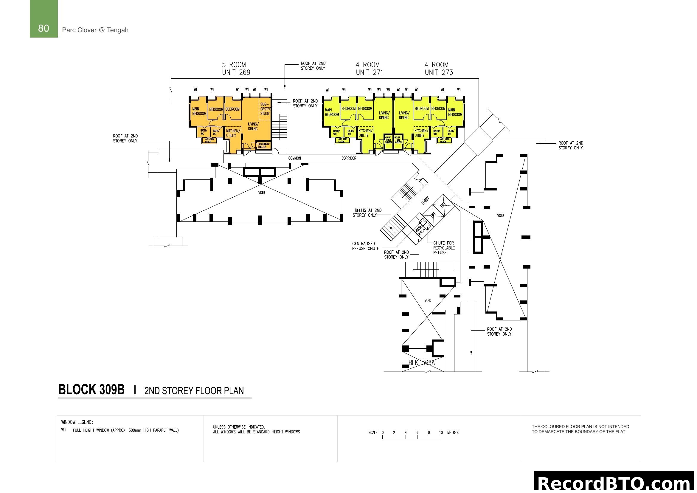 Block 309B, 2nd Storey Floor Plan - Parc Clover @ Tengah