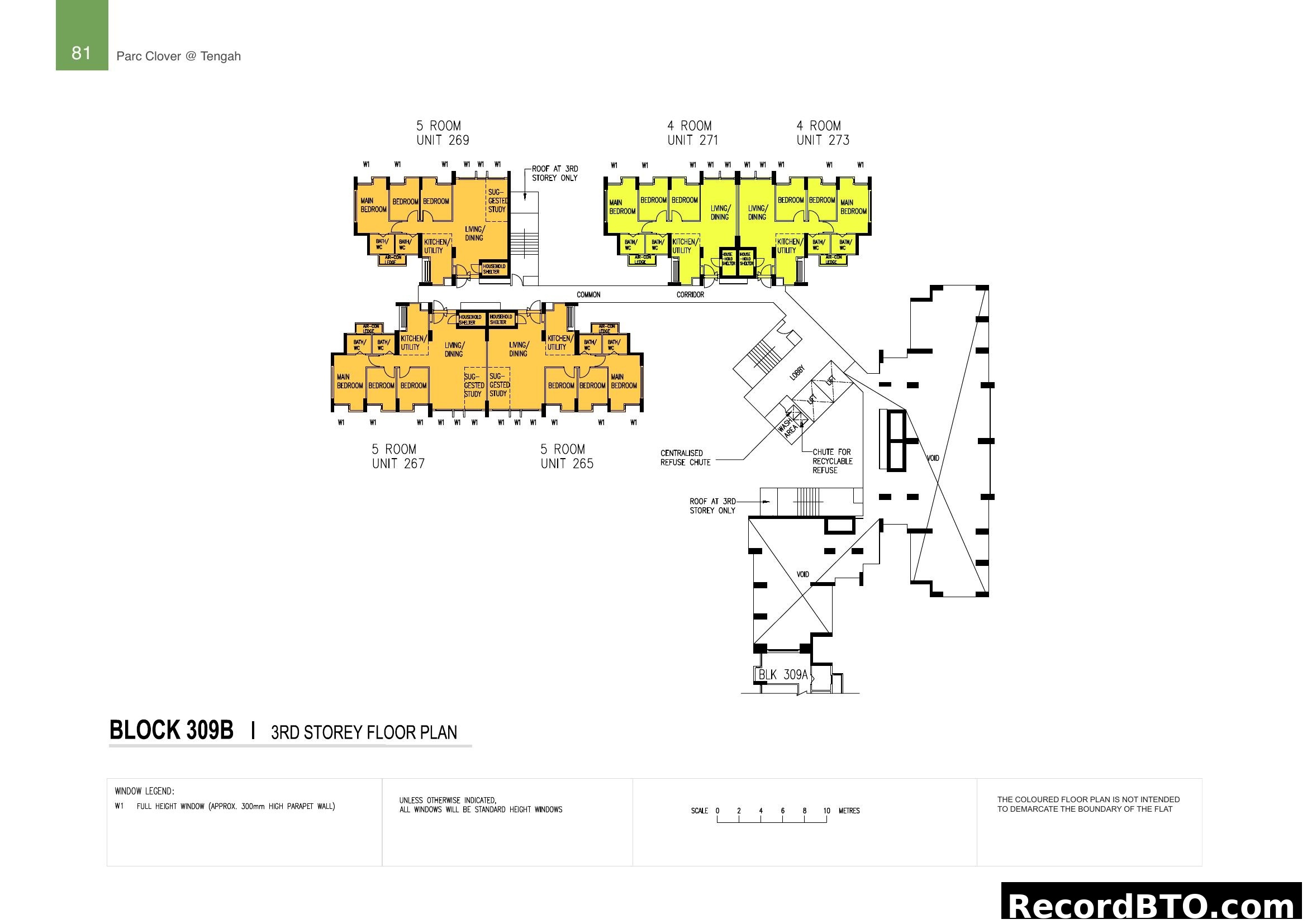 Block 309B, 3rd Storey Floor Plan (Parc Clover)