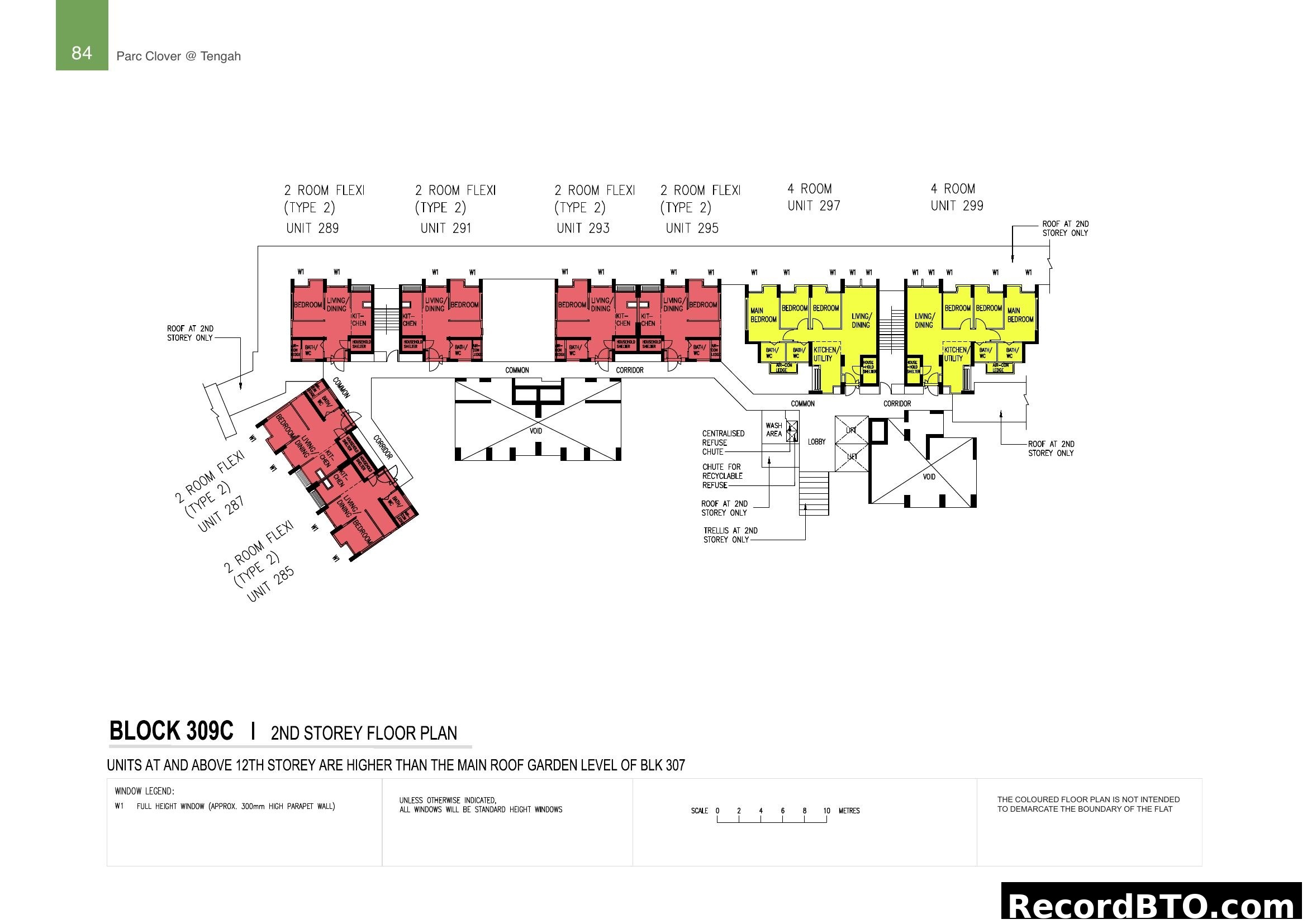 Block 309C 2nd Storey Floor Plan