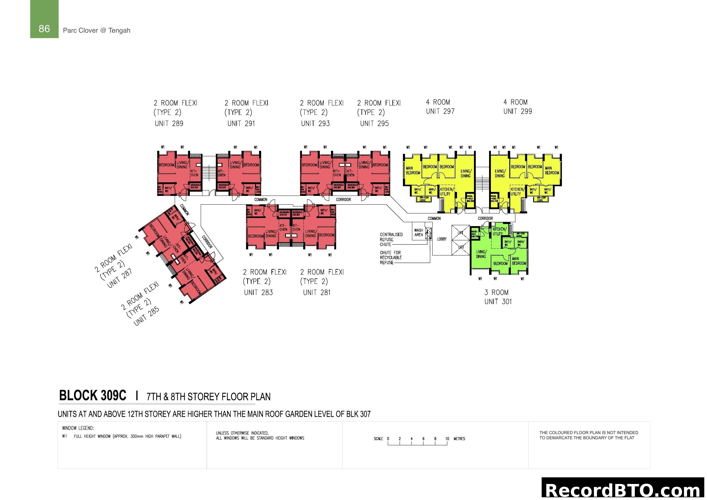 Block 309C 7th & 8th Storey Floor Plan
