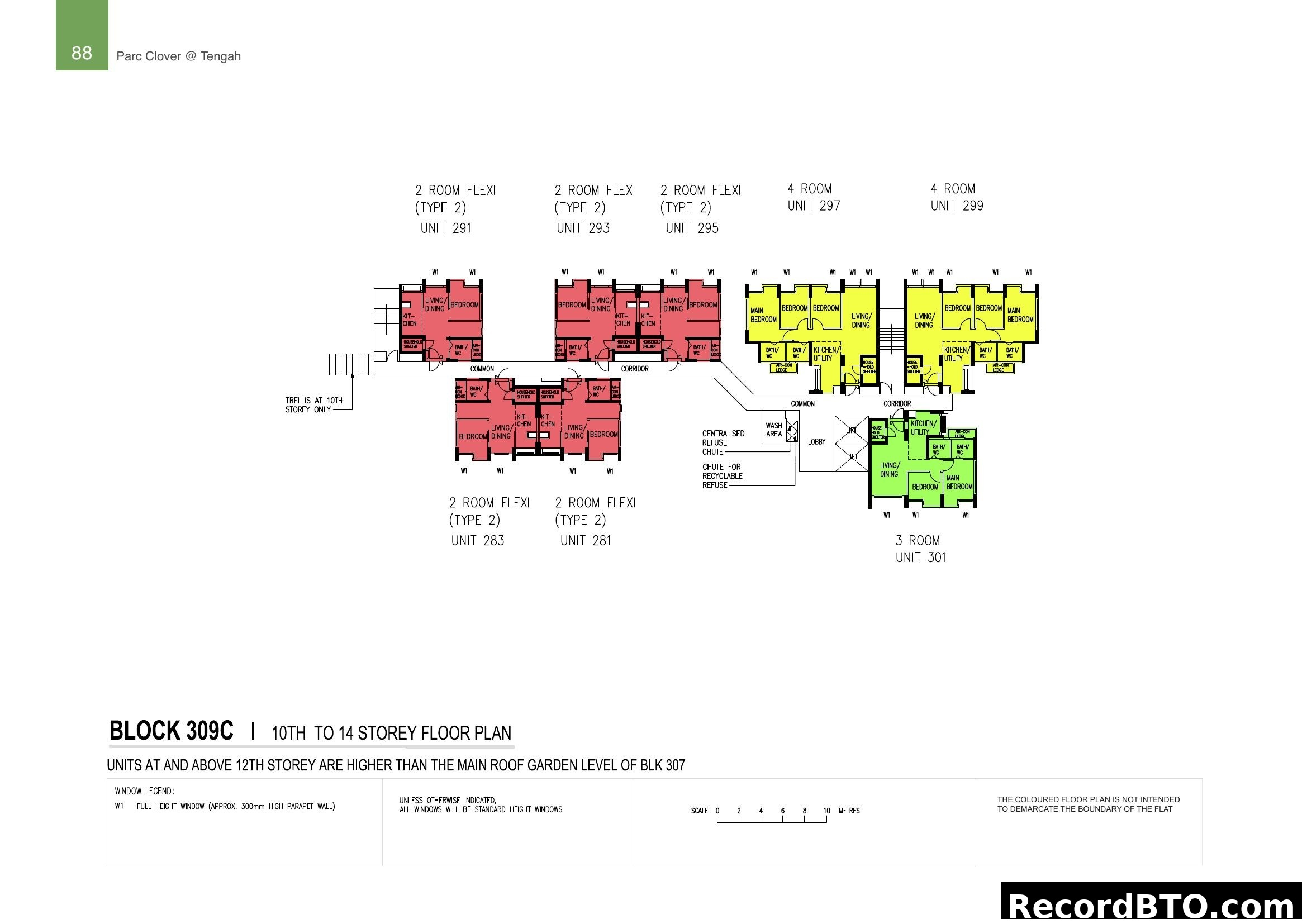 Block 309C Floor Plan - 10th to 14th Storey