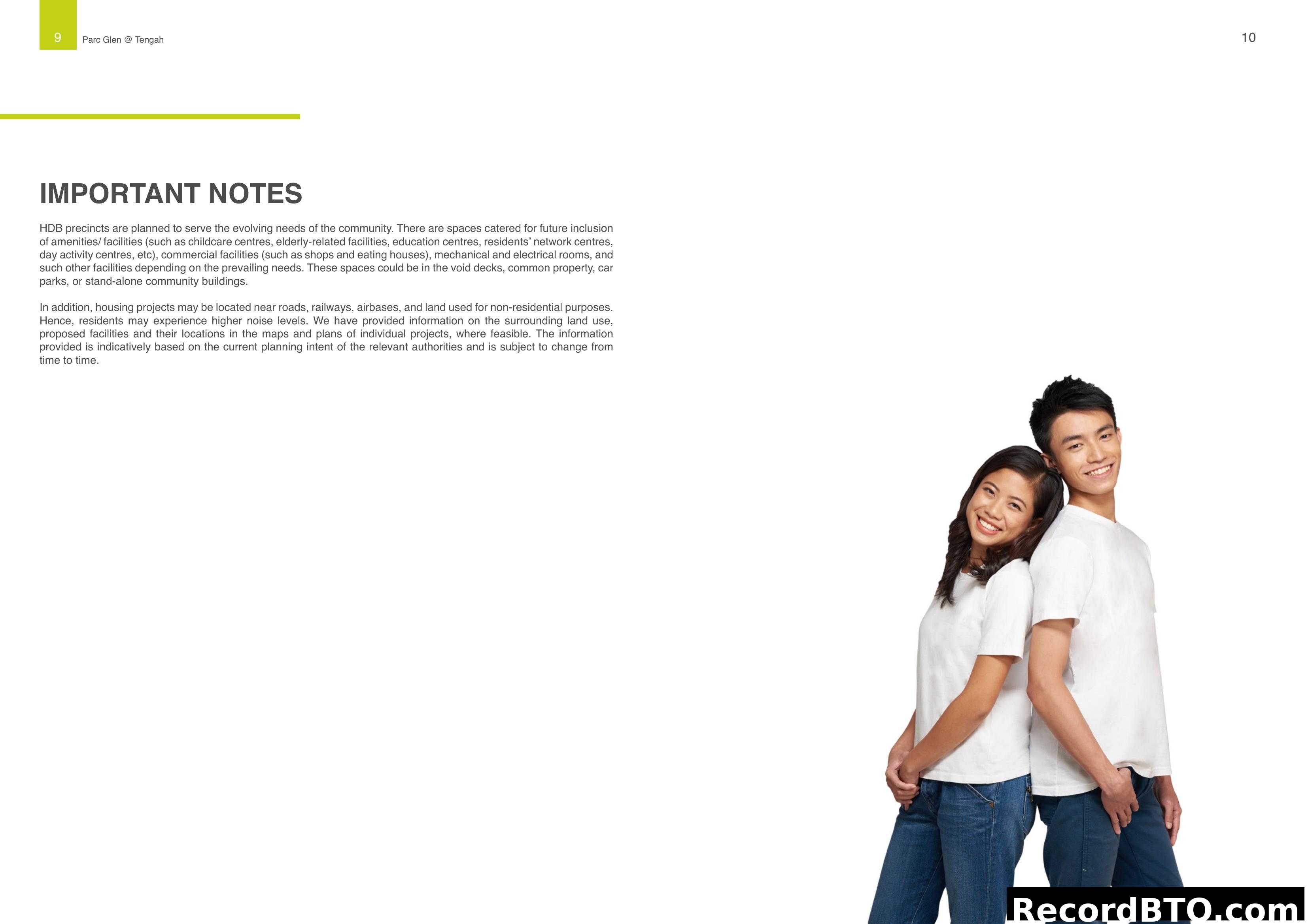 HDB Important Notes - Parc Glen @ Tengah