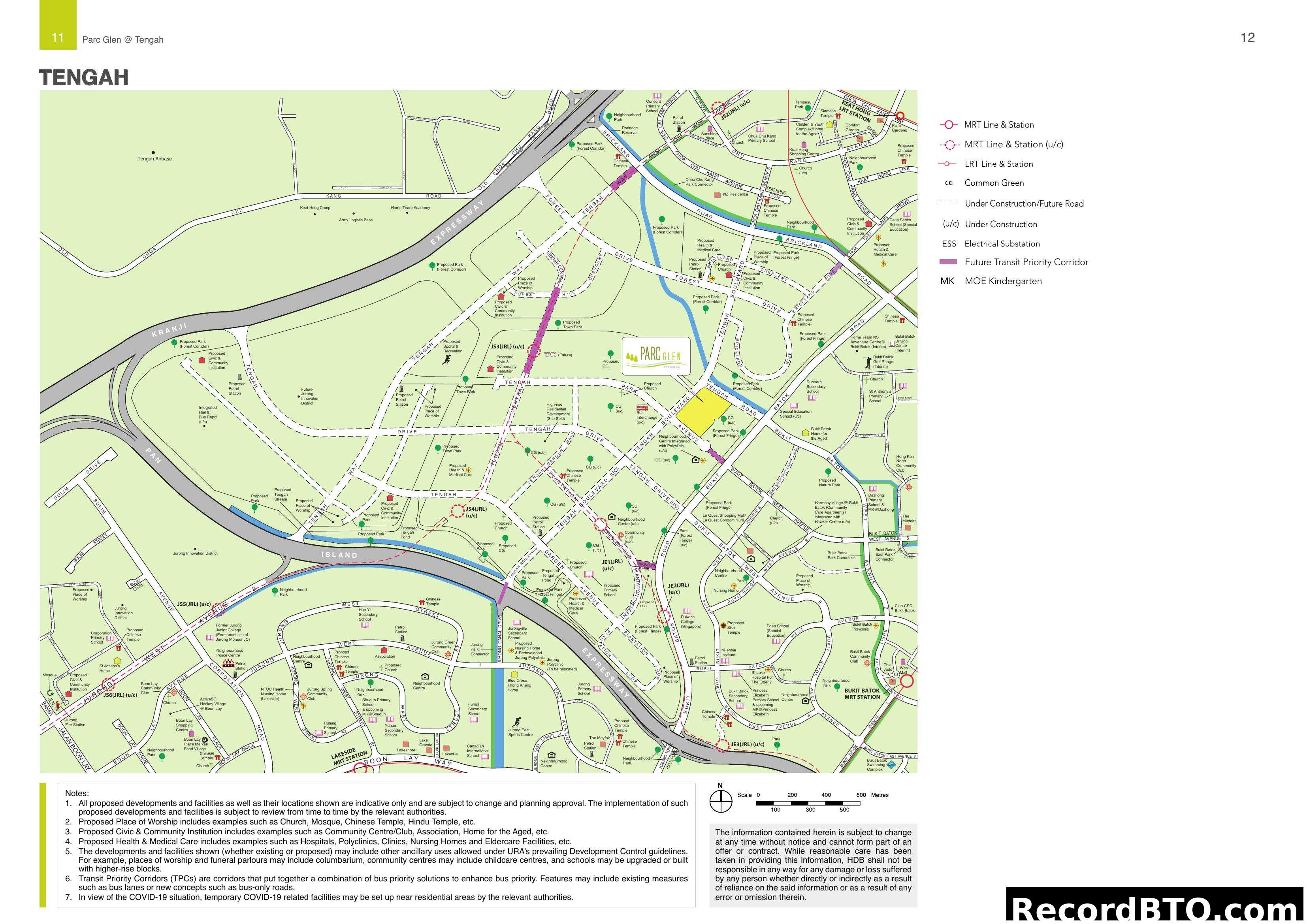 Parc Glen @ Tengah Location Map