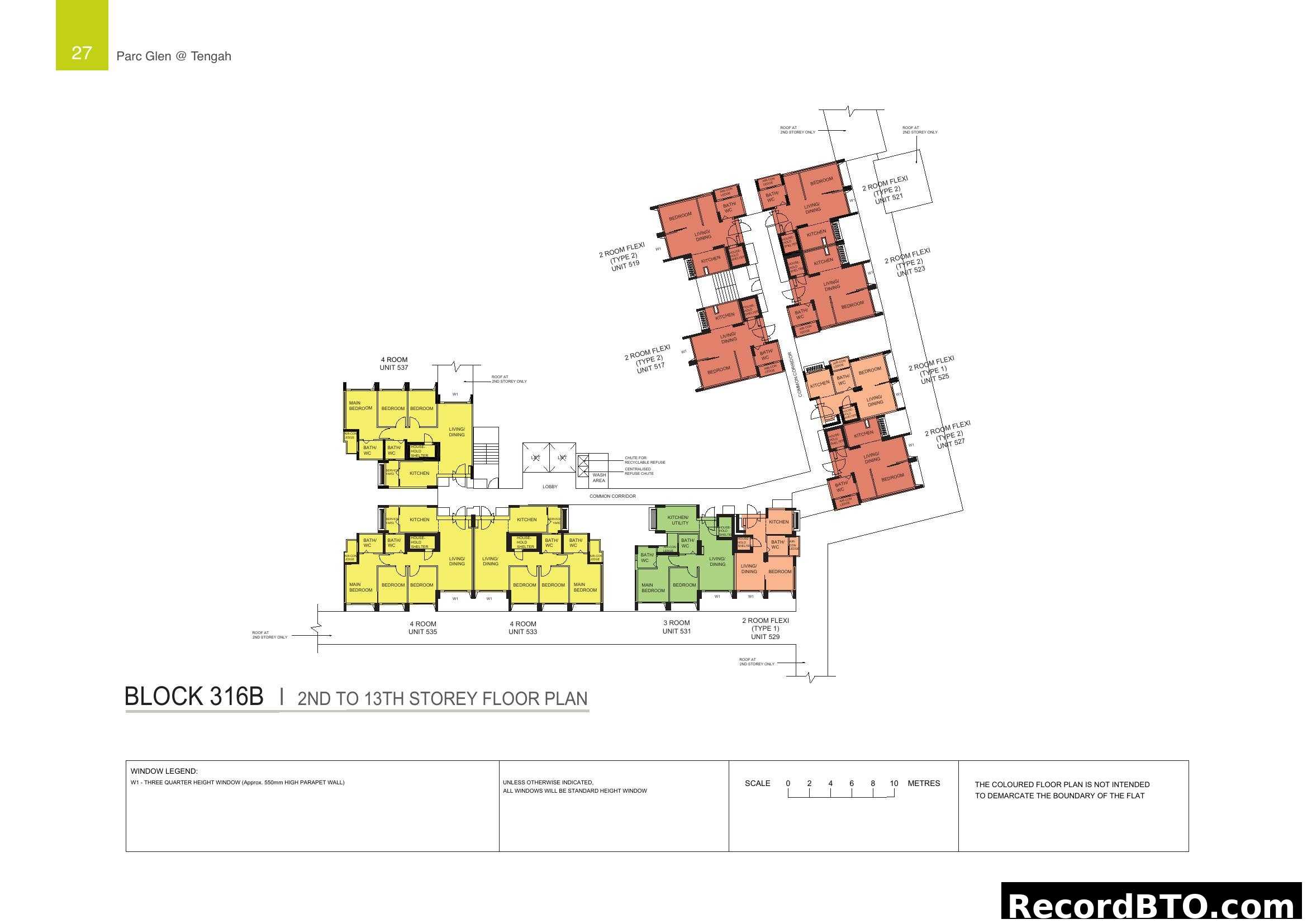 Block 316B Floor Plan - Parc Glen @ Tengah