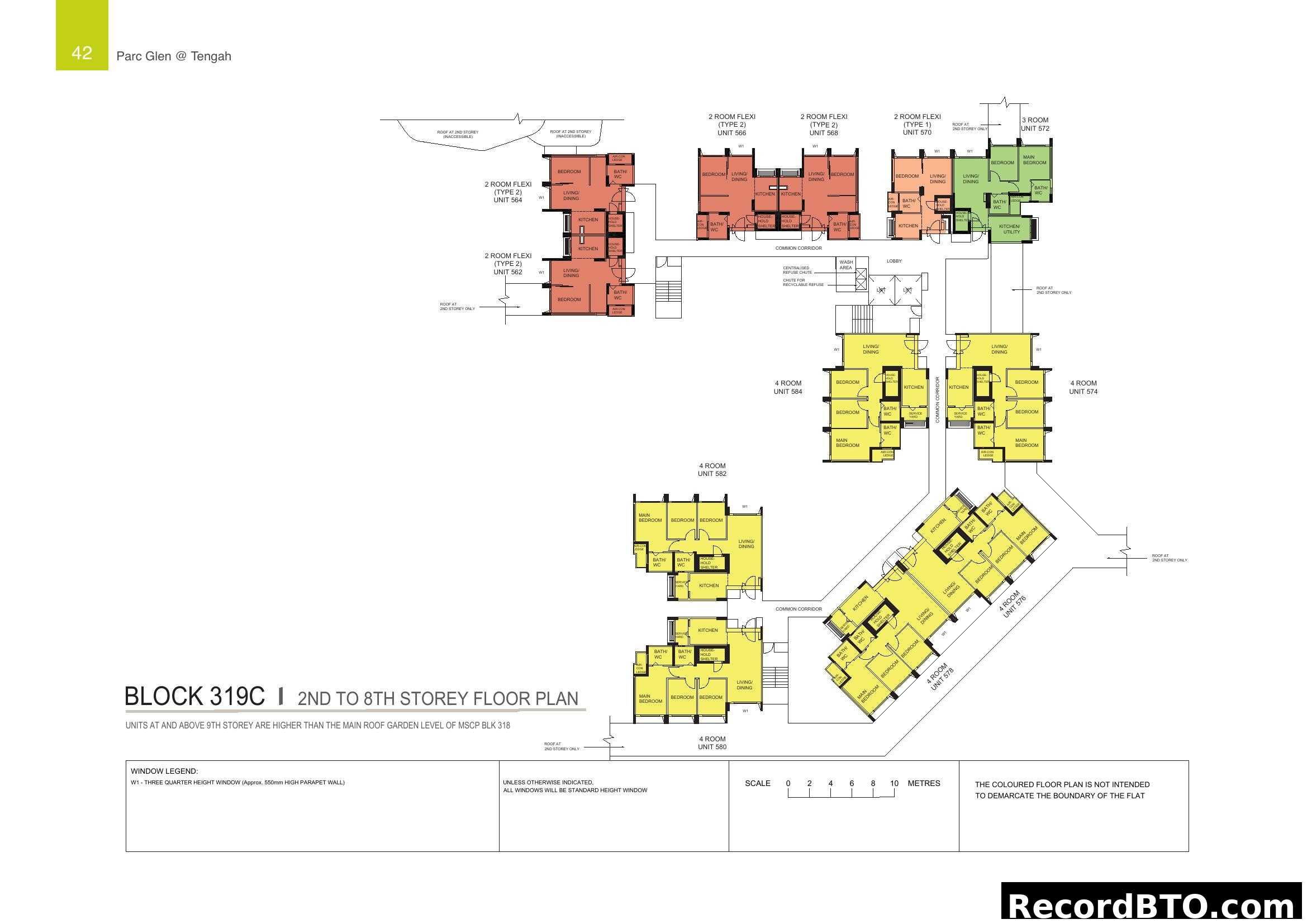 Parc Glen @ Tengah - Block 319C 2nd-8th Storey Floor Plan