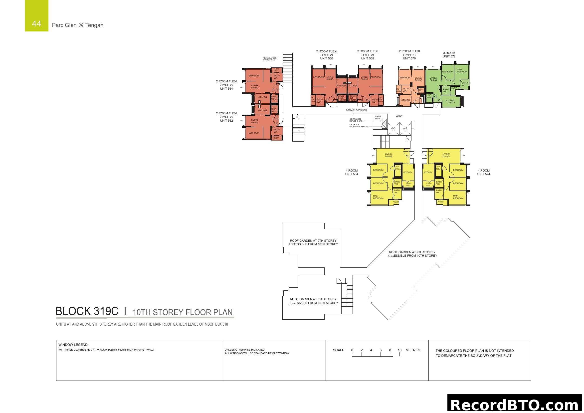 Parc Glen @ Tengah Block 319C 10th Storey Floor Plan