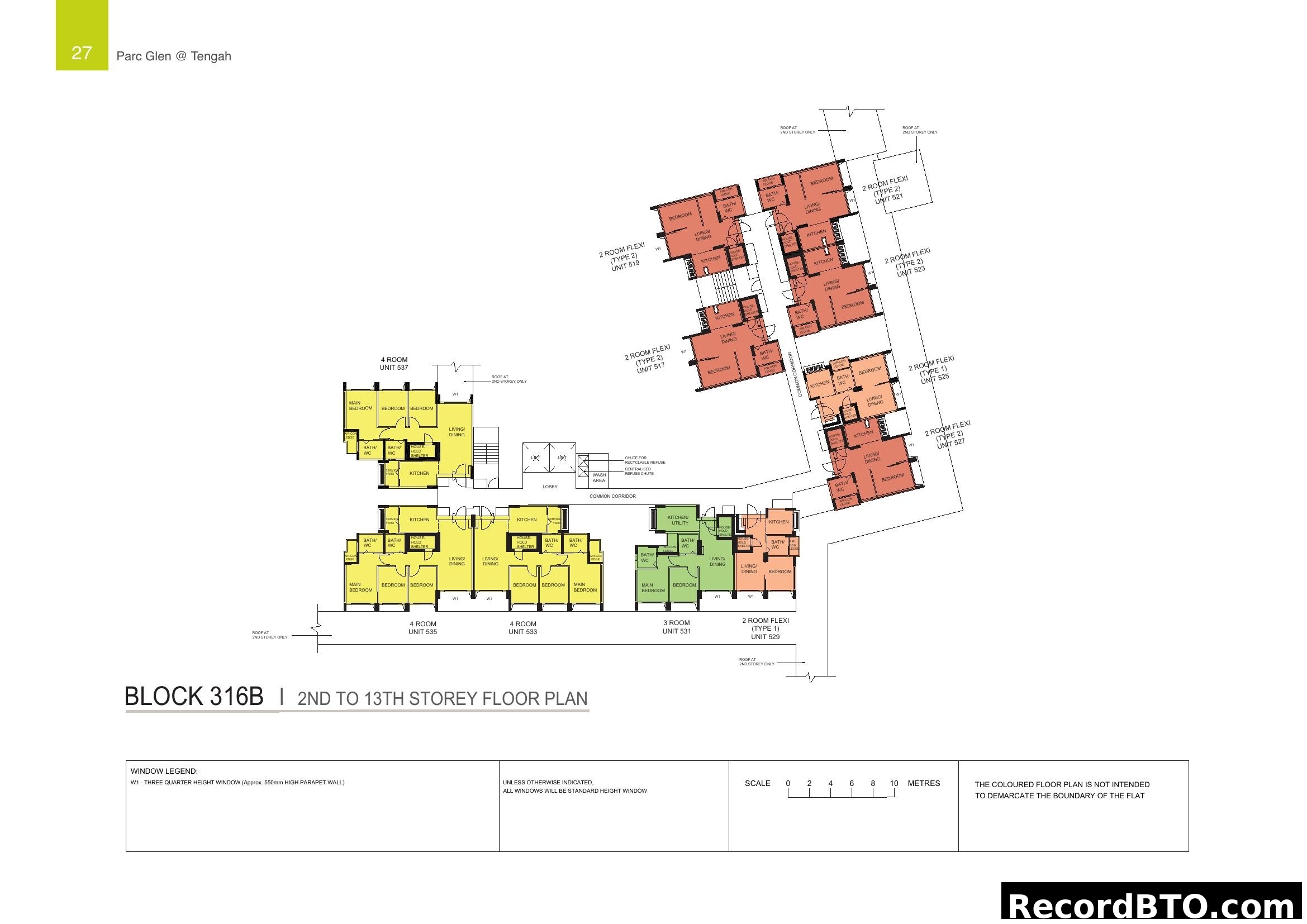 Block 316B Floor Plan - Parc Glen @ Tengah