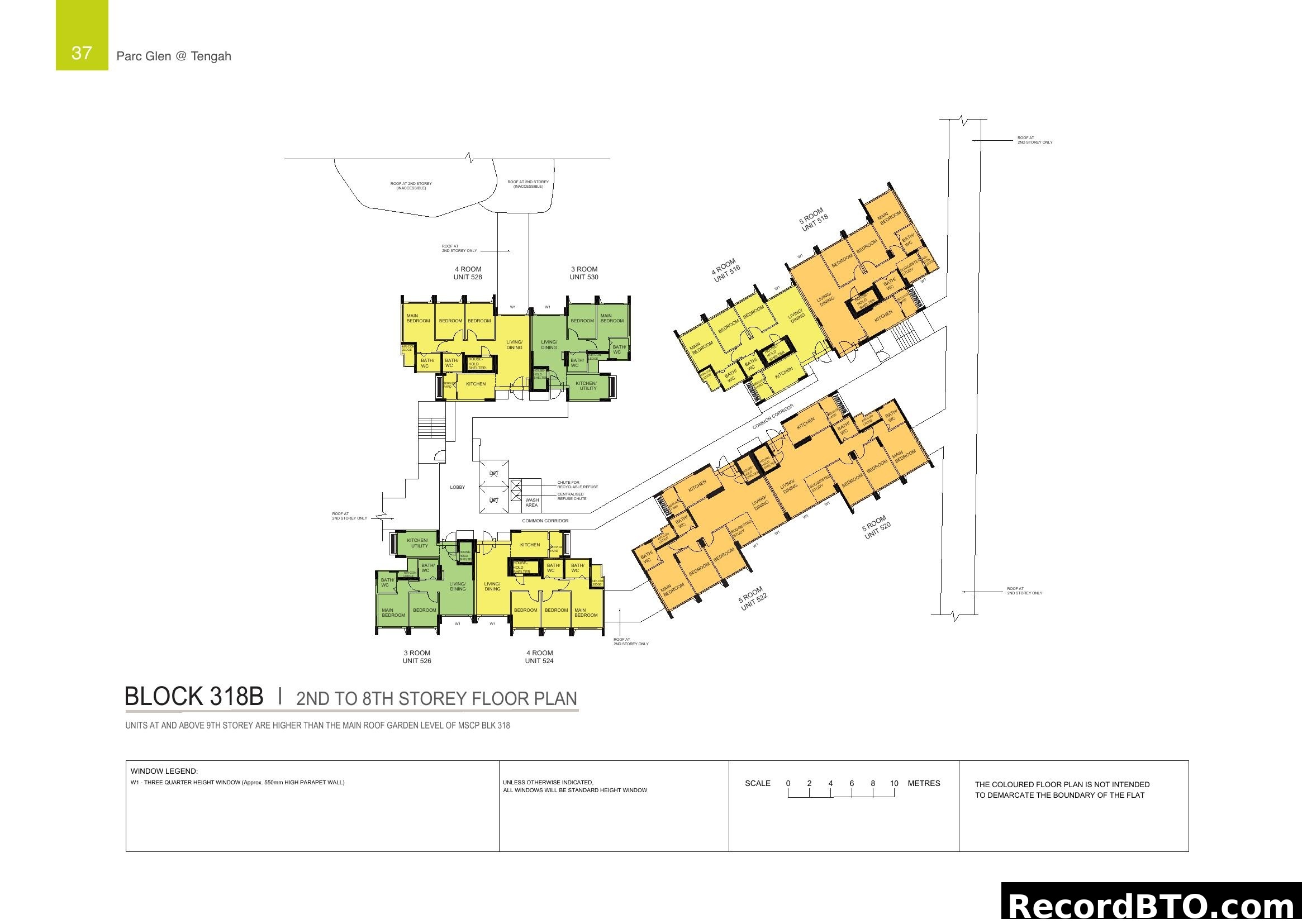 Block 318B | 2nd to 8th Storey Floor Plan