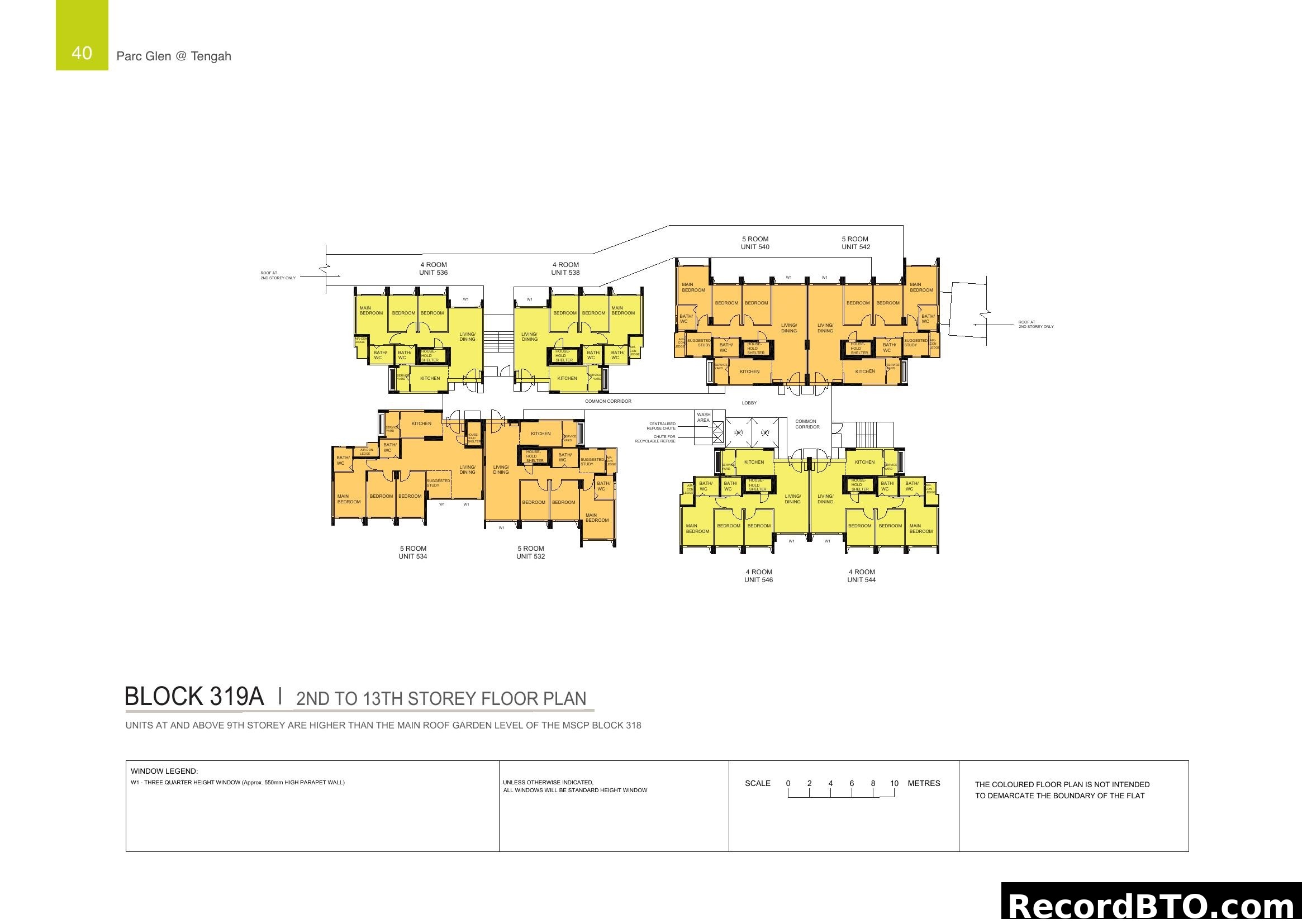 Block 319A, 2nd to 13th Storey Floor Plan