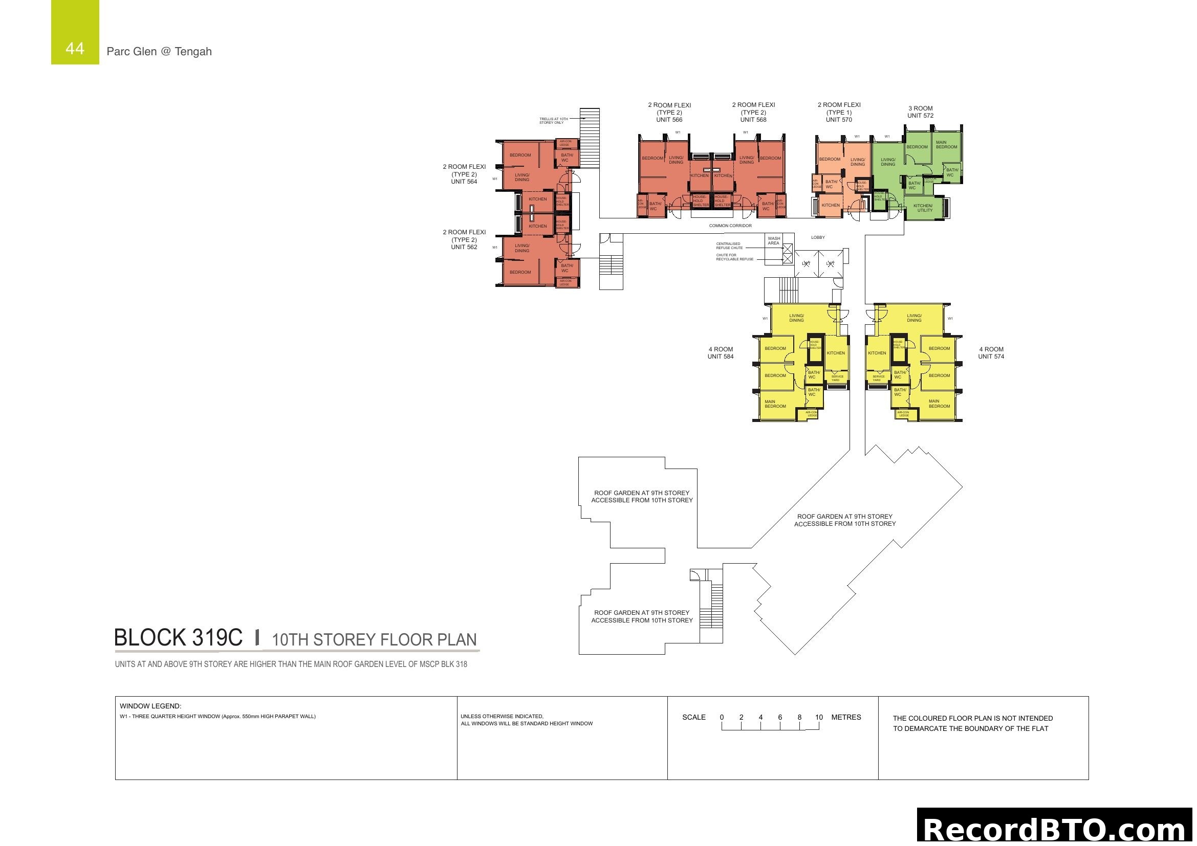 Parc Glen @ Tengah Block 319C 10th Storey Floor Plan