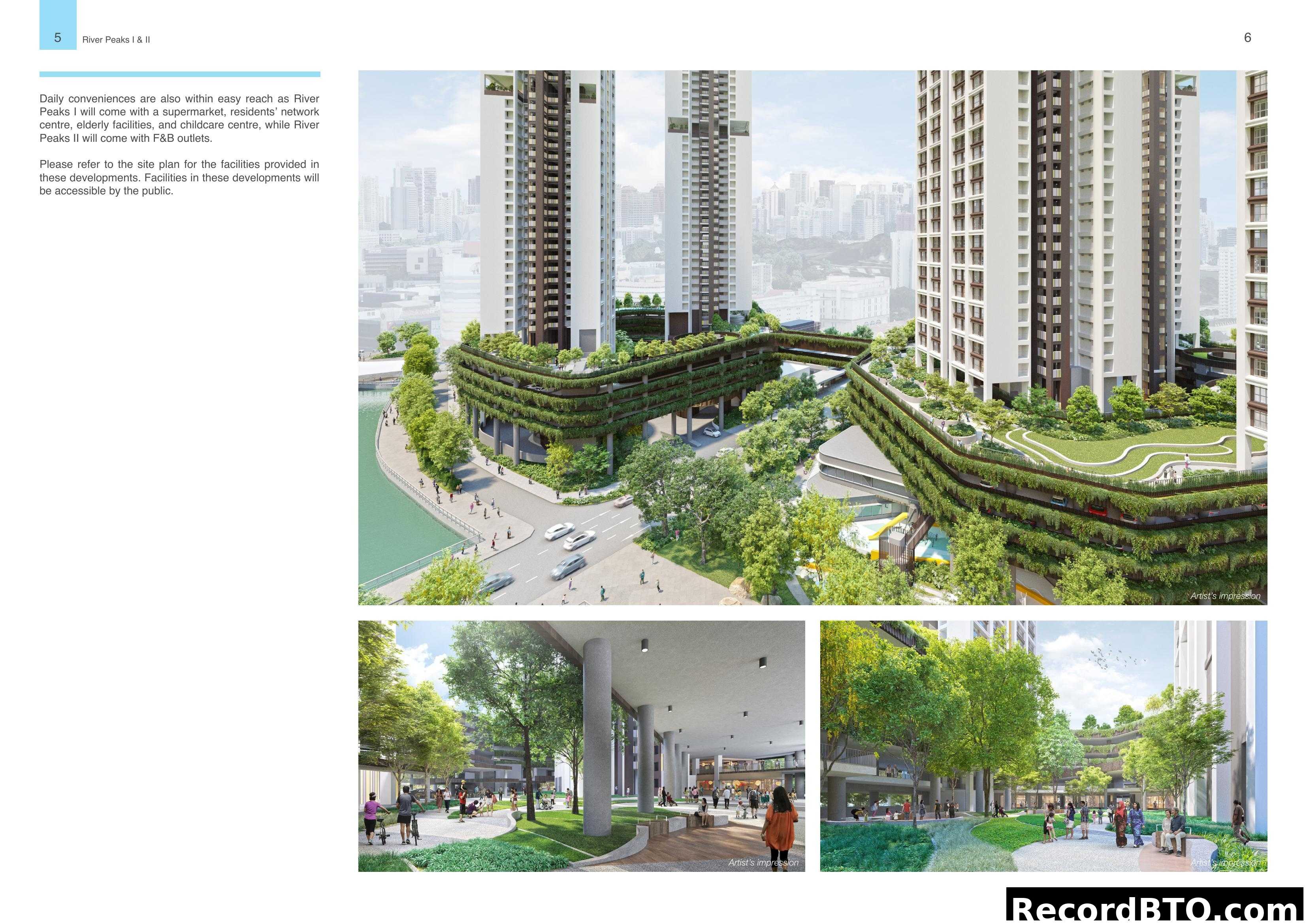 River Peaks I & II: Amenities & Artist Impressions