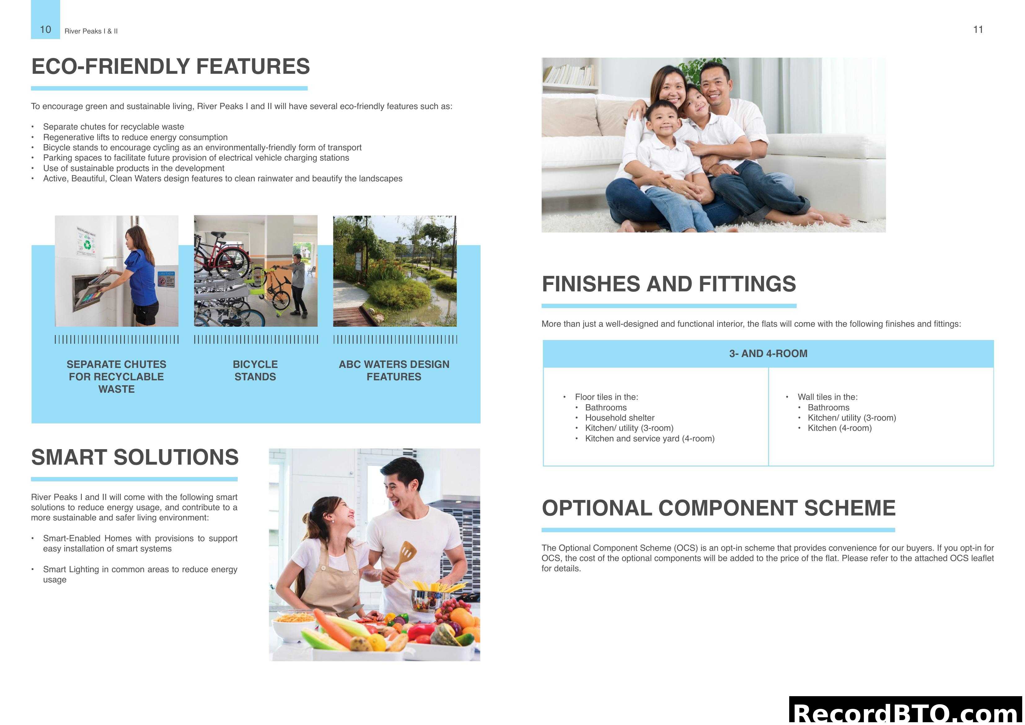 River Peaks I & II: Eco-Friendly, Smart Solutions, Fittings