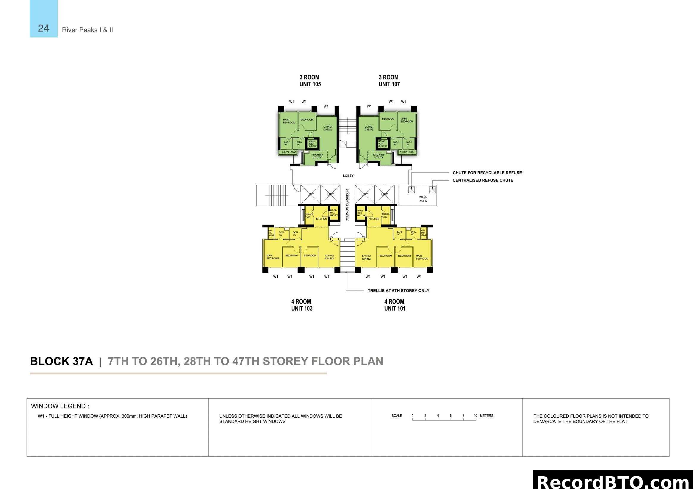River Peaks I & II Block 37A Multi-Unit Floor Plan