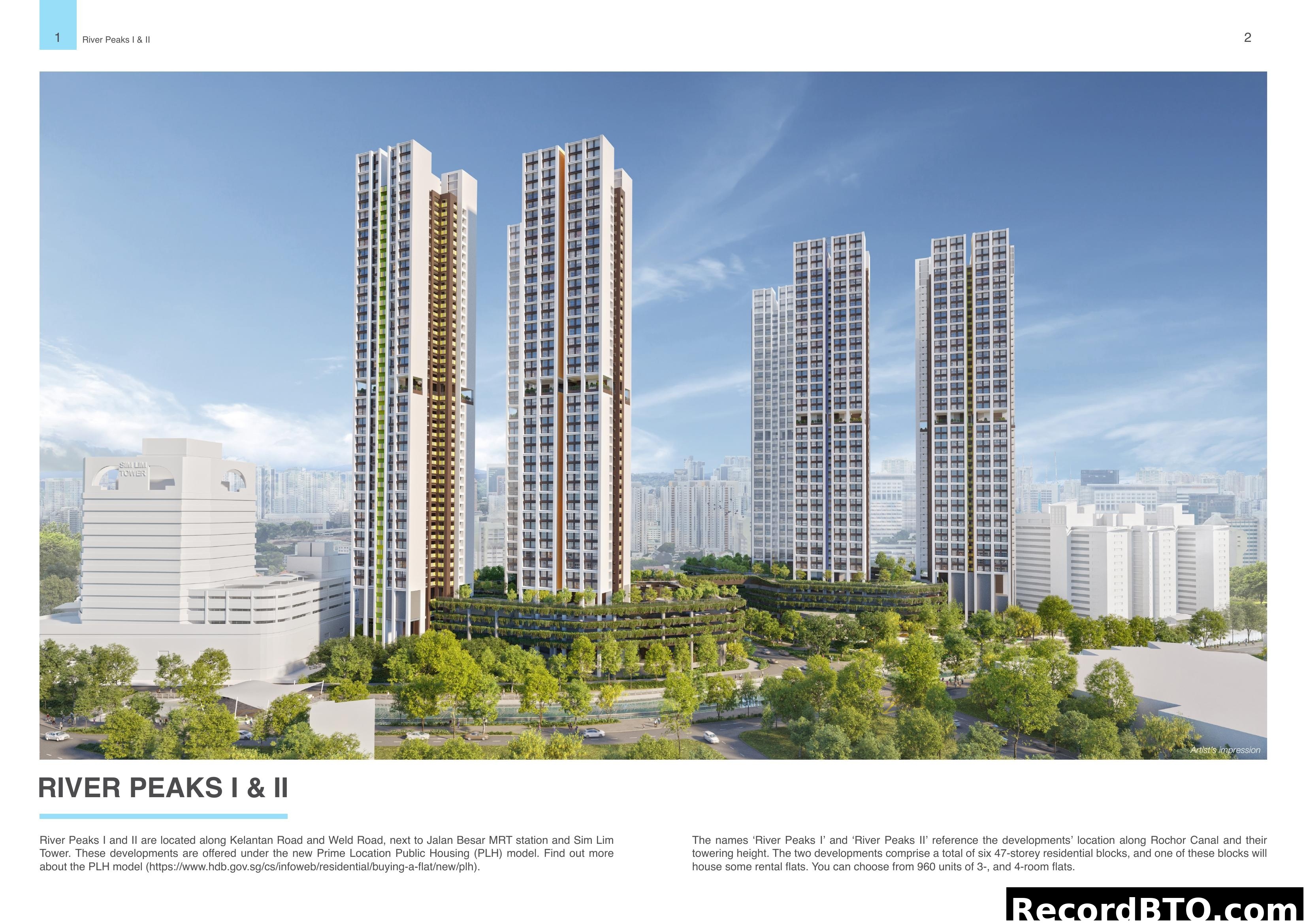 River Peaks I & II - Artist's Impression