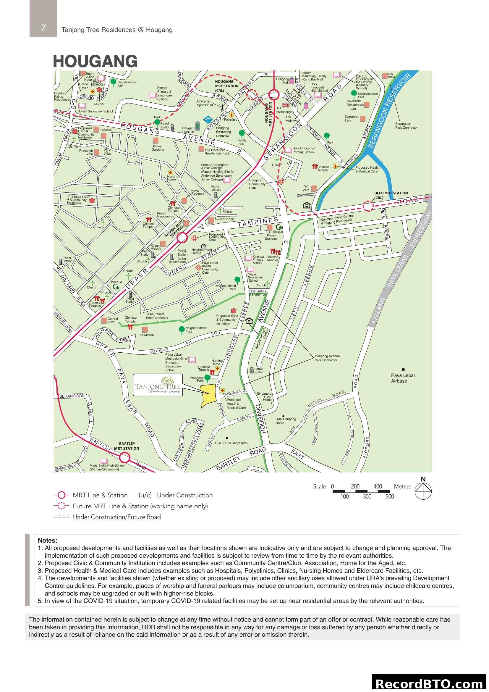 Tanjong Tree Residences @ Hougang Location Map