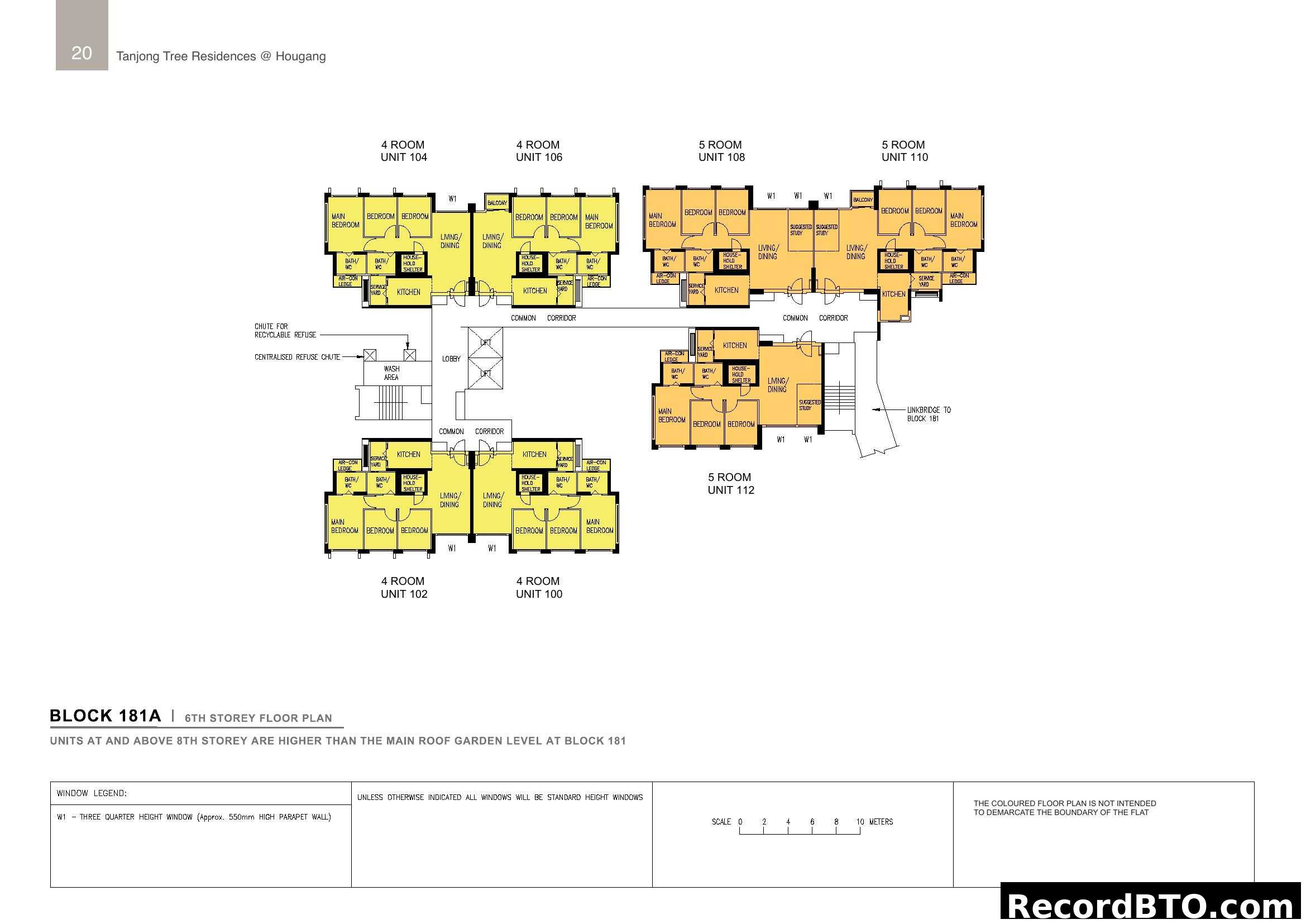 Tanjong Tree Residences @ Hougang - Block 181A Floor Plan