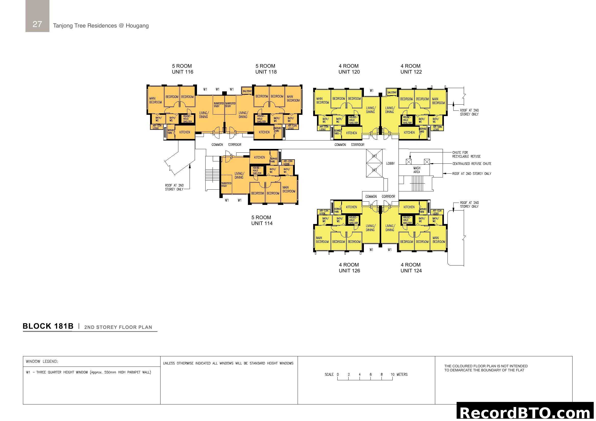 Tanjong Tree Residences @ Hougang - Block 181B 2nd Storey Floor Plan