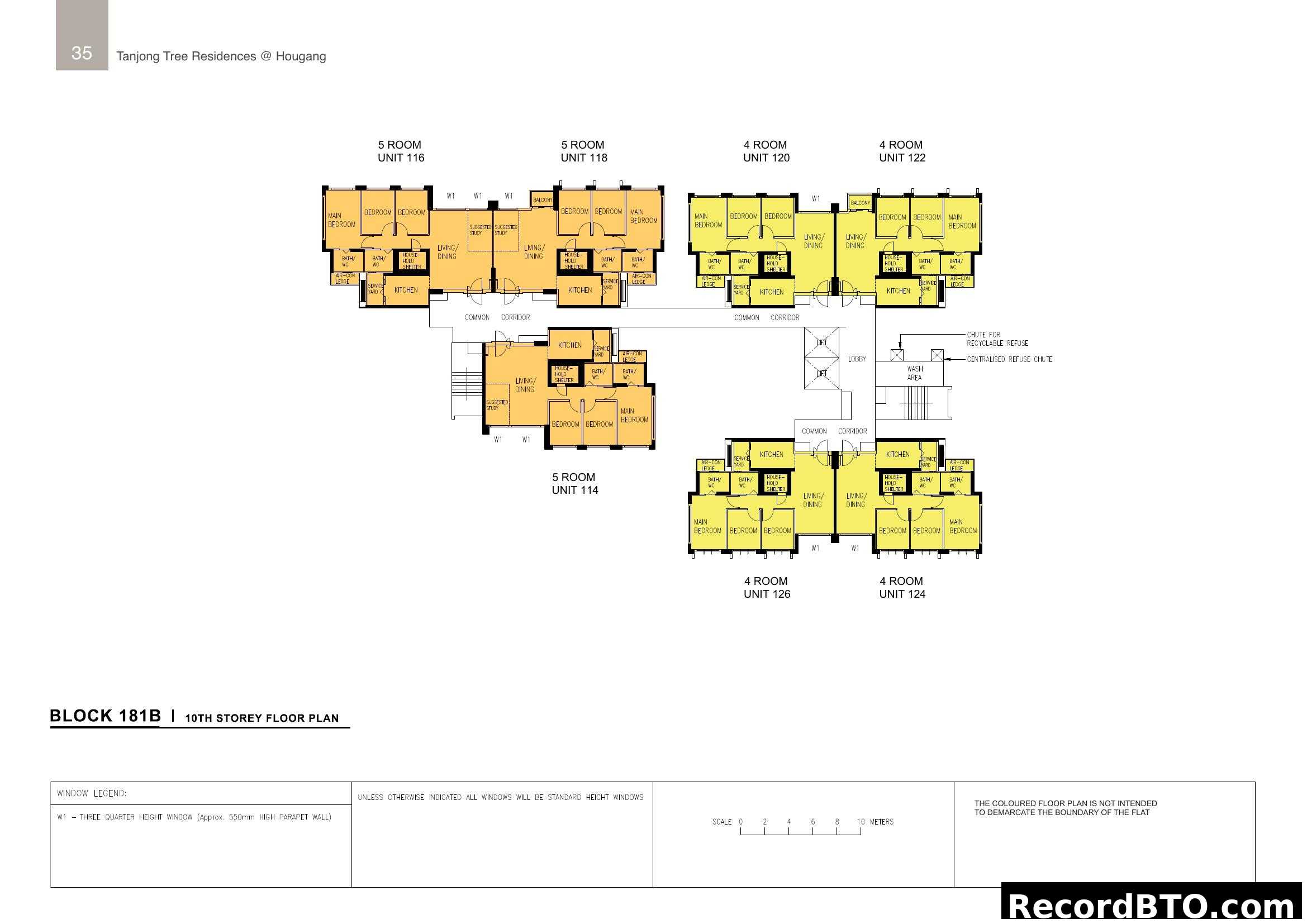 Tanjong Tree Residences @ Hougang - Block 181B Floor Plan