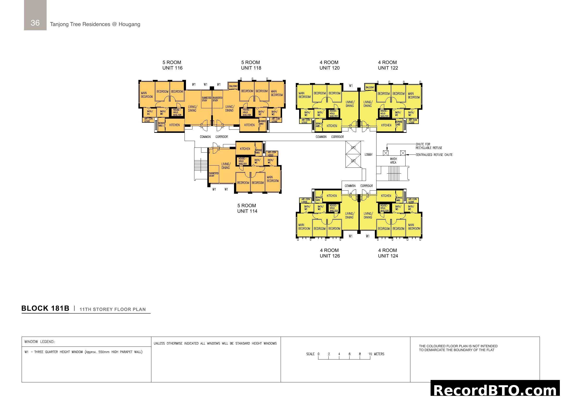 Tanjong Tree Residences @ Hougang Block 181B Floor Plan