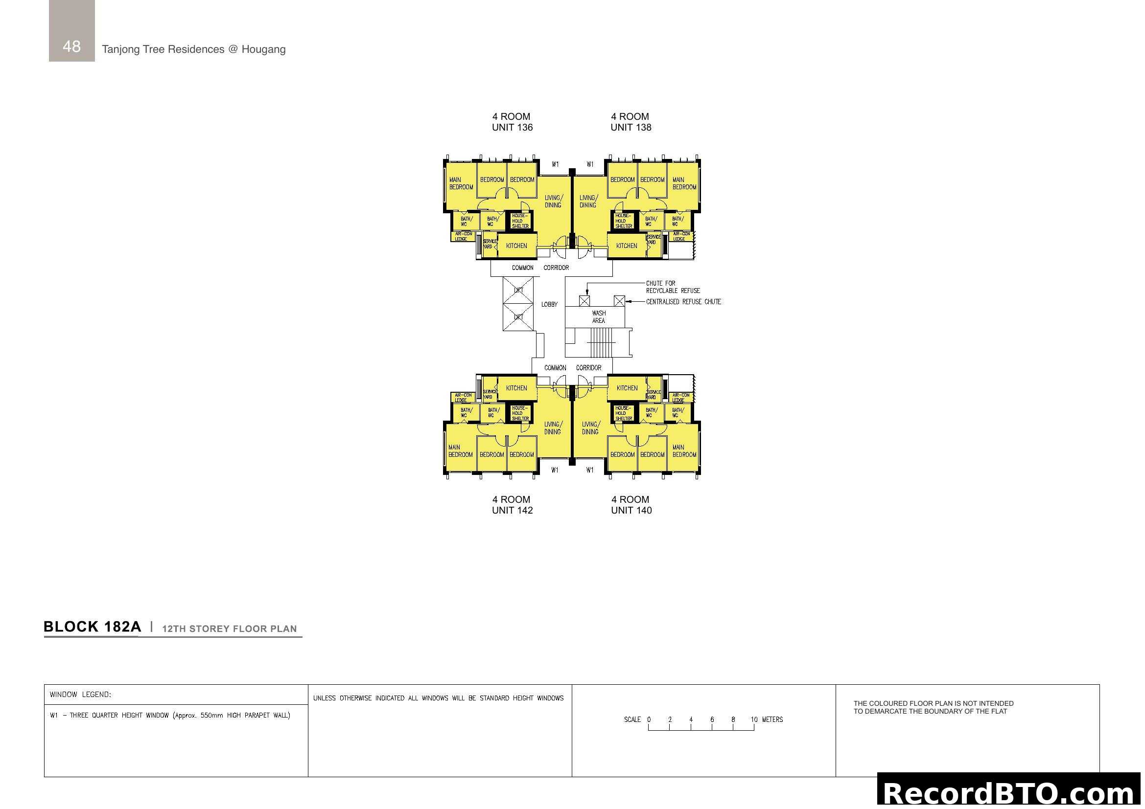 Tanjong Tree Residences Block 182A 12th Storey Floor Plan
