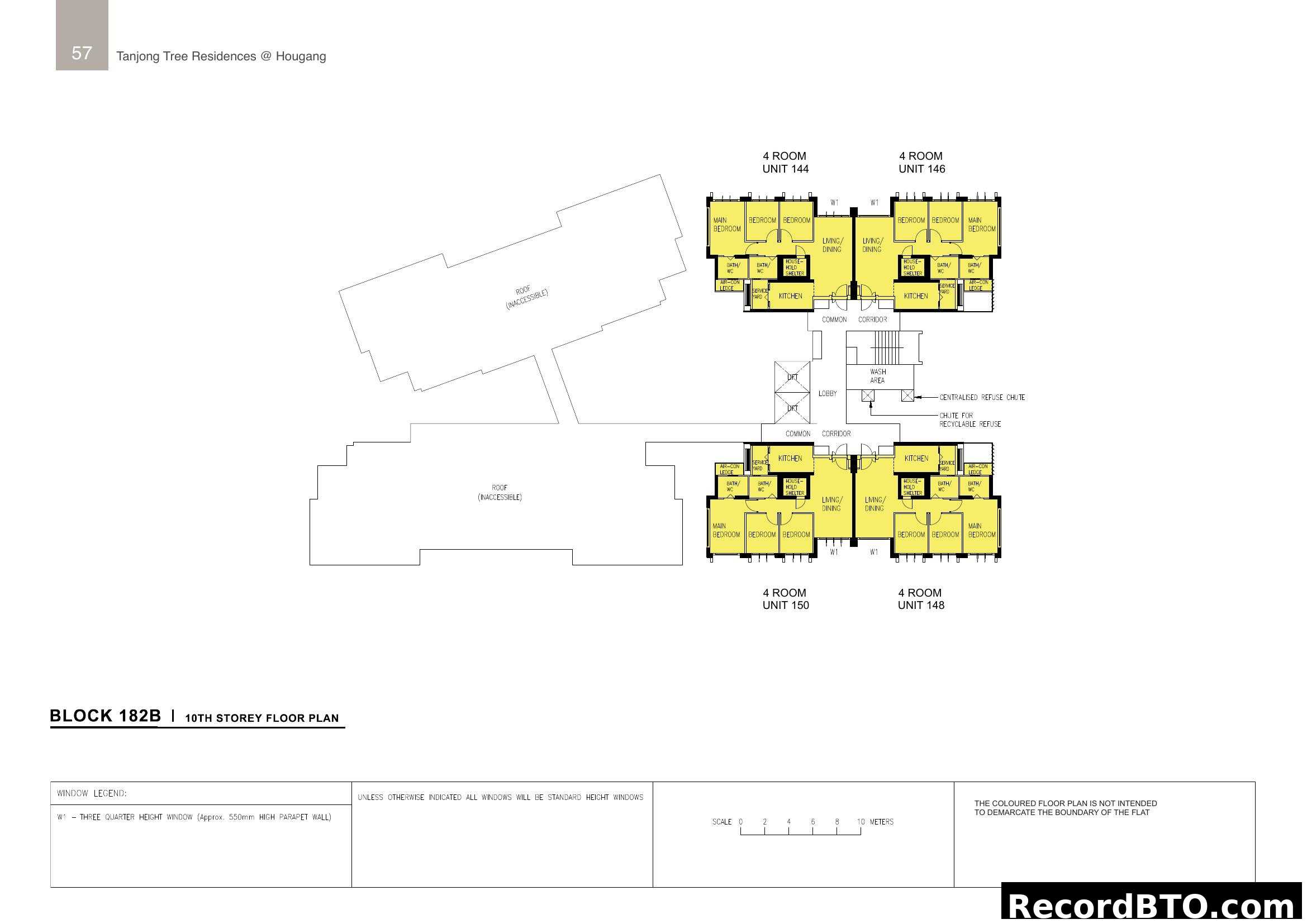 Block 182B 10th Storey Floor Plan (Tanjong Tree)