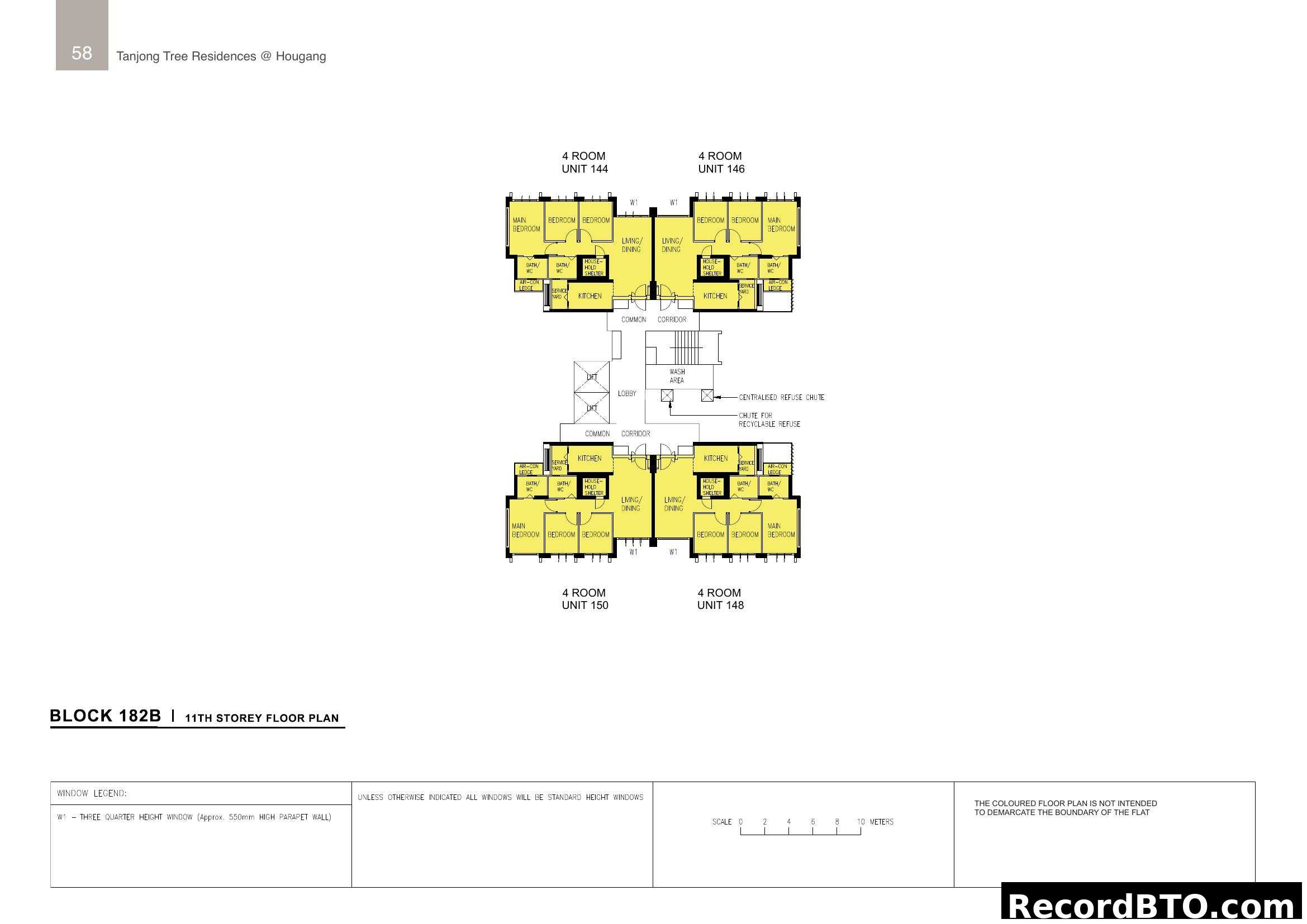 Block 182B 11th Storey Floor Plan - Tanjong Tree Residences