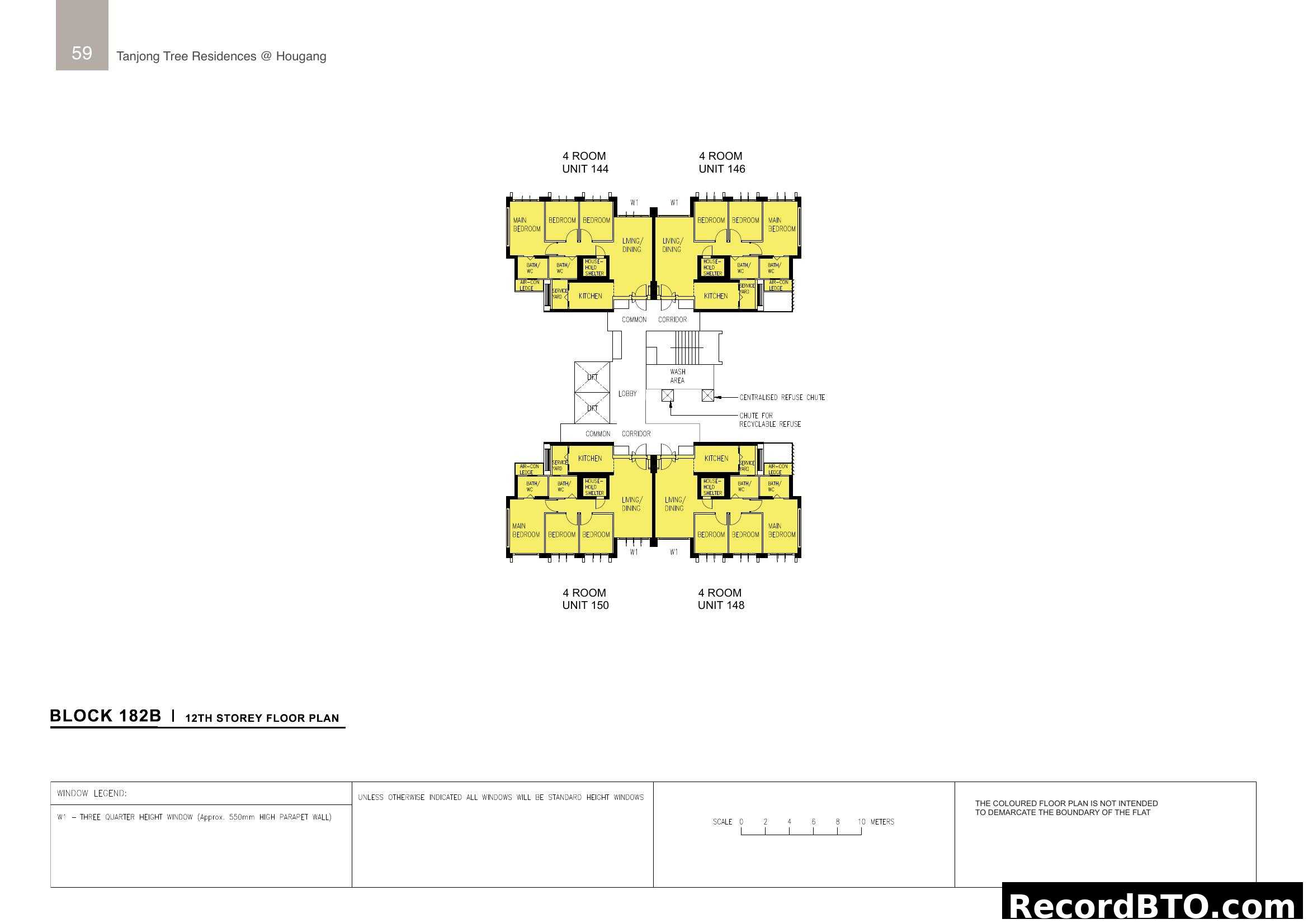 Tanjong Tree Residences @ Hougang Block 182B Floor Plan