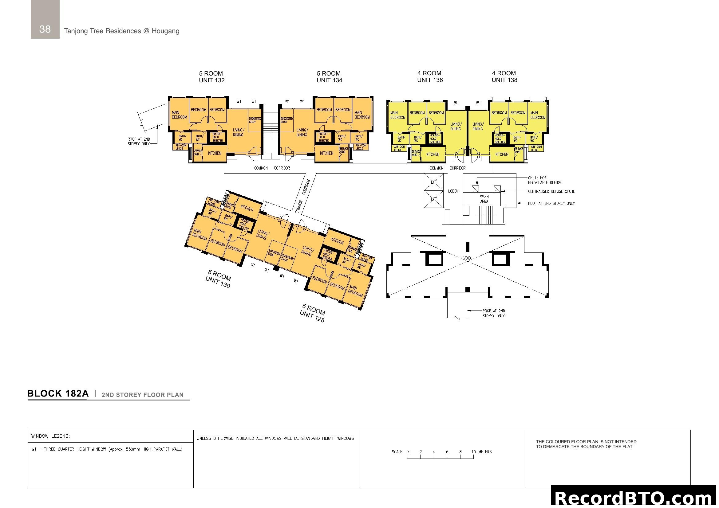 Block 182A 2nd Storey Floor Plan - Tanjong Tree Residences