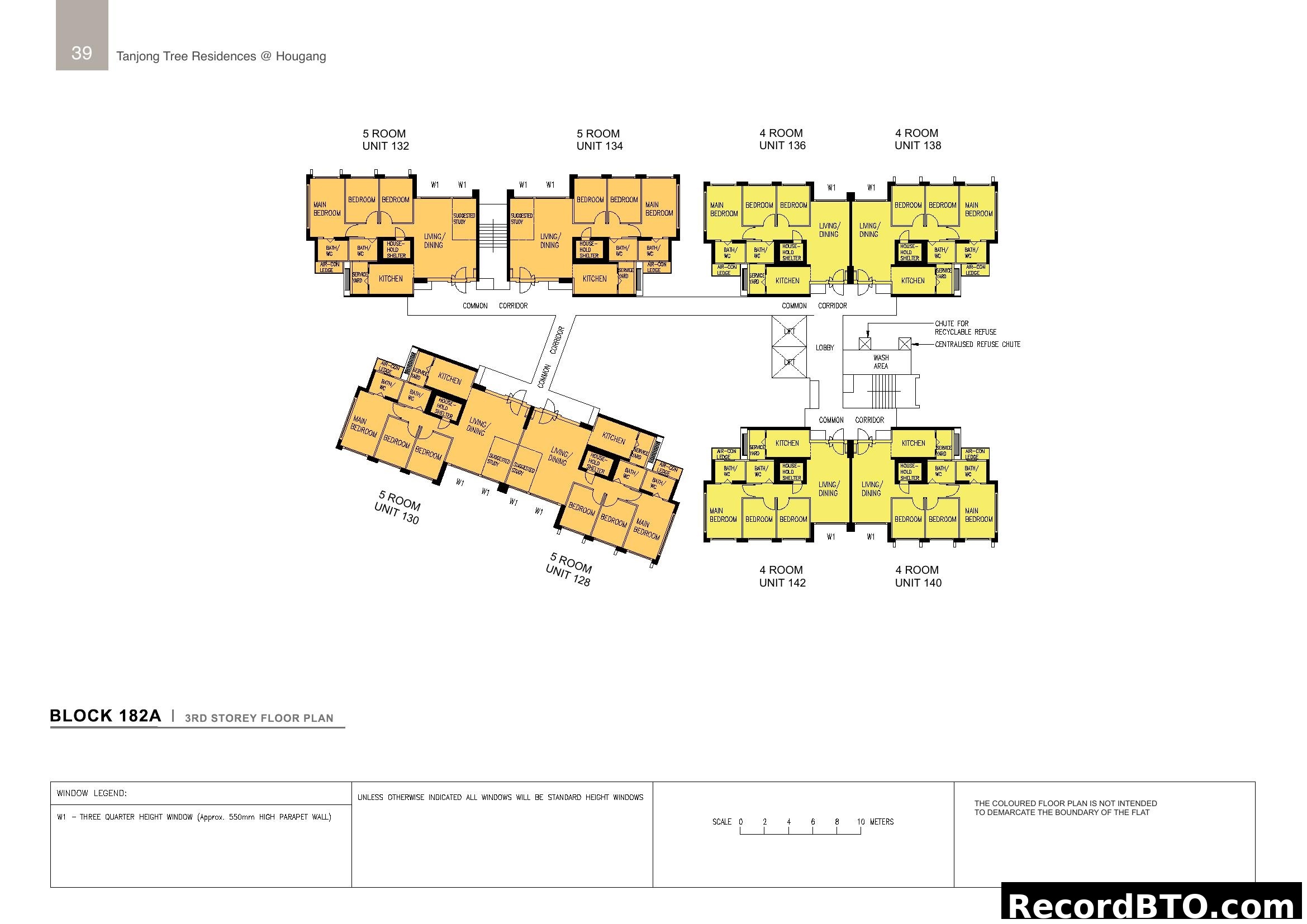 Tanjong Tree Residences @ Hougang Block 182A Floor Plan