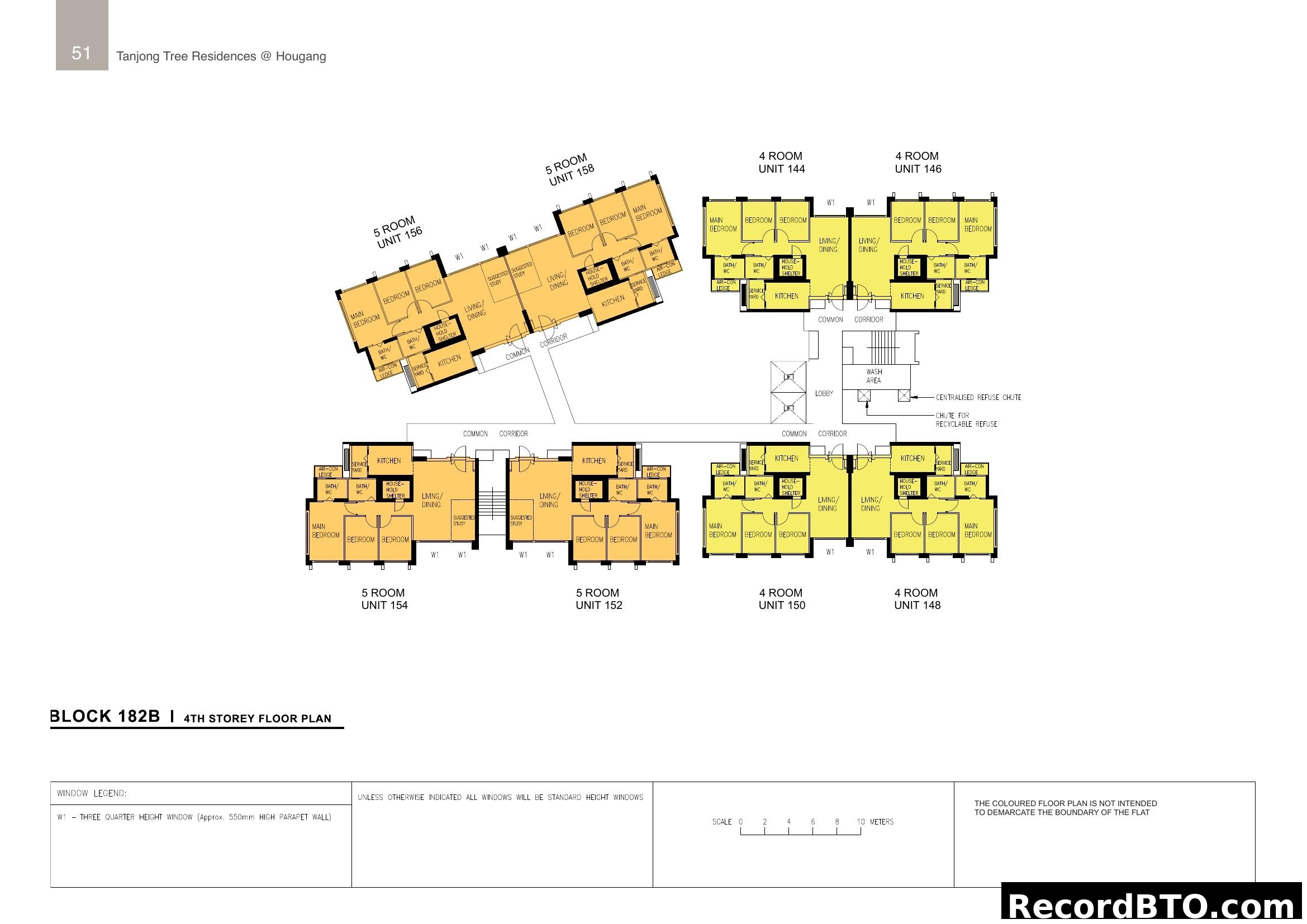 Tanjong Tree Residences Block 182B 4th Storey Floor Plan