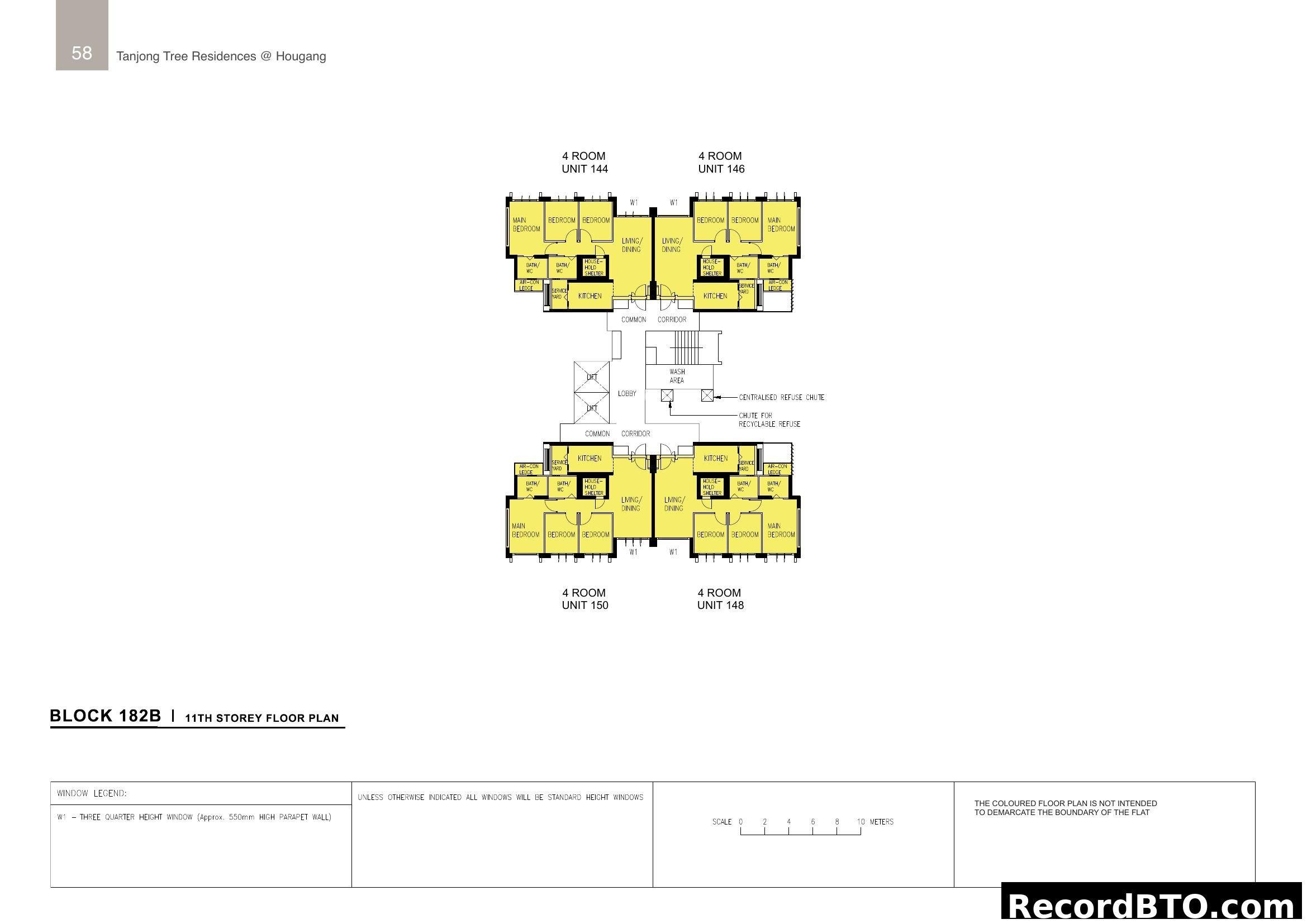 Block 182B 11th Storey Floor Plan - Tanjong Tree Residences