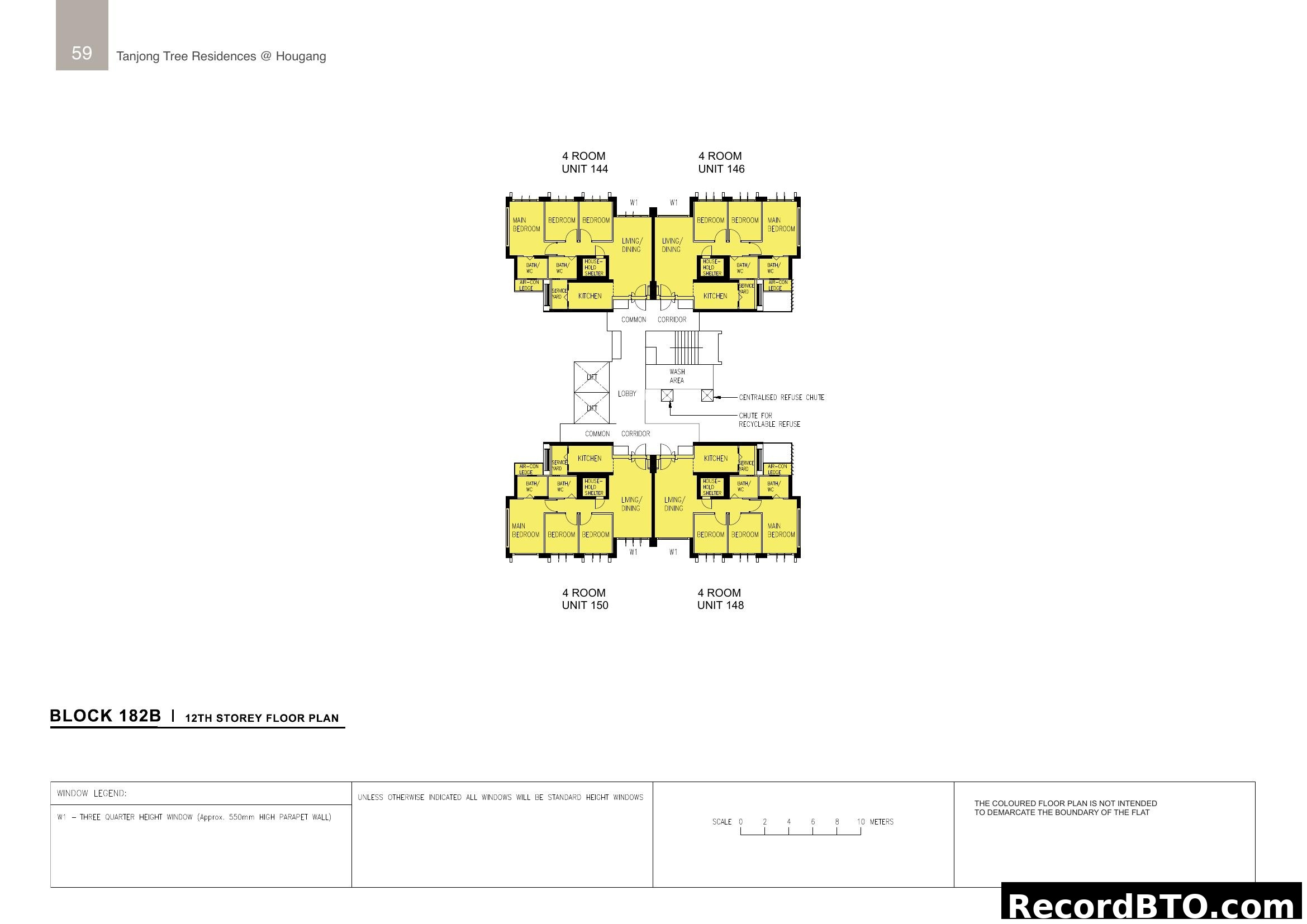 Tanjong Tree Residences @ Hougang Block 182B Floor Plan
