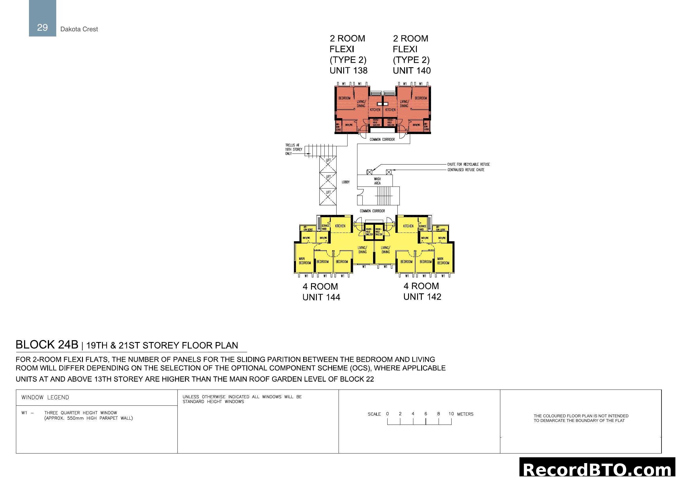 Dakota Crest Block 24B Flexi & 4-Room Floor Plan