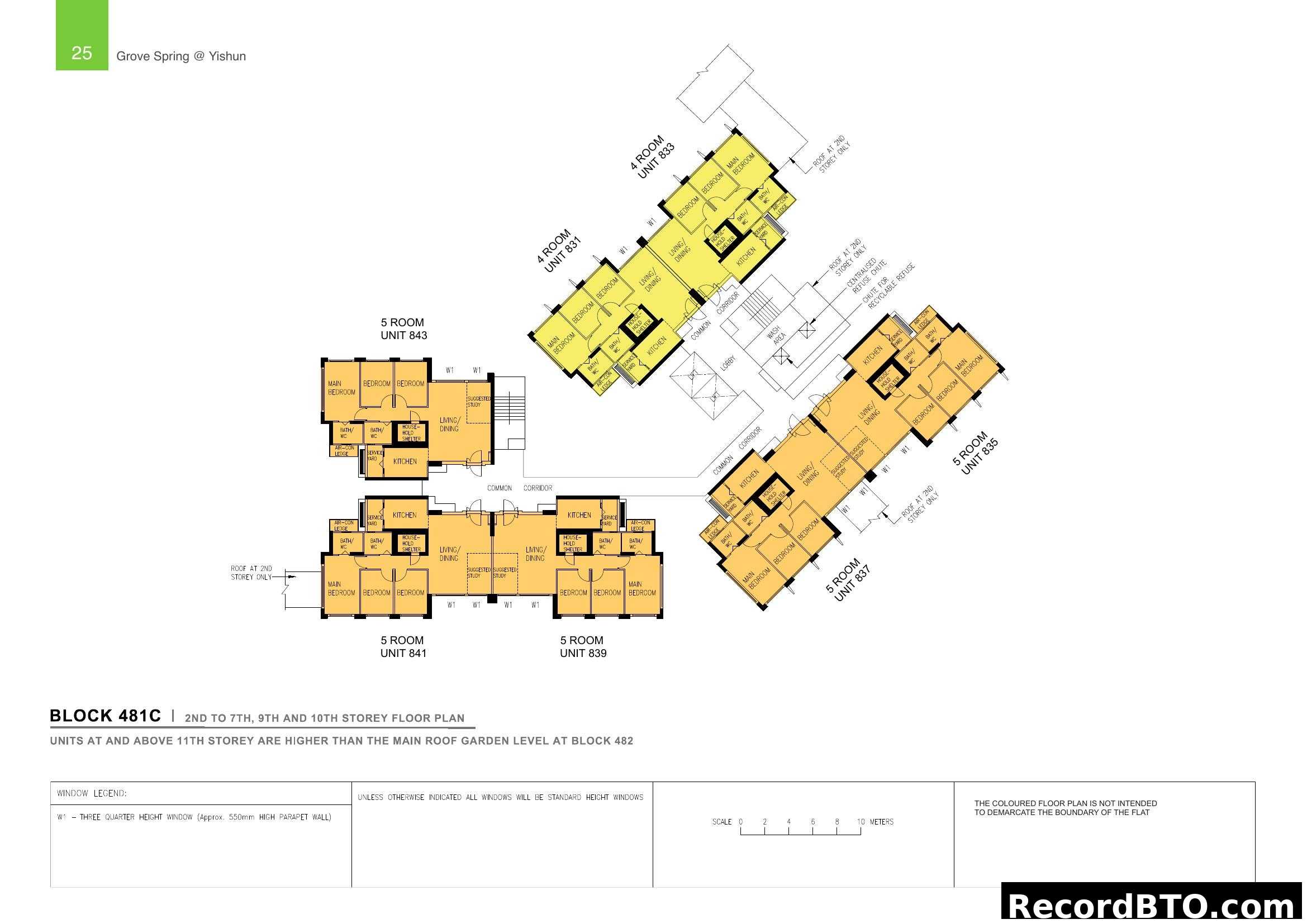 Grove Spring @ Yishun Block 481C Floor Plan