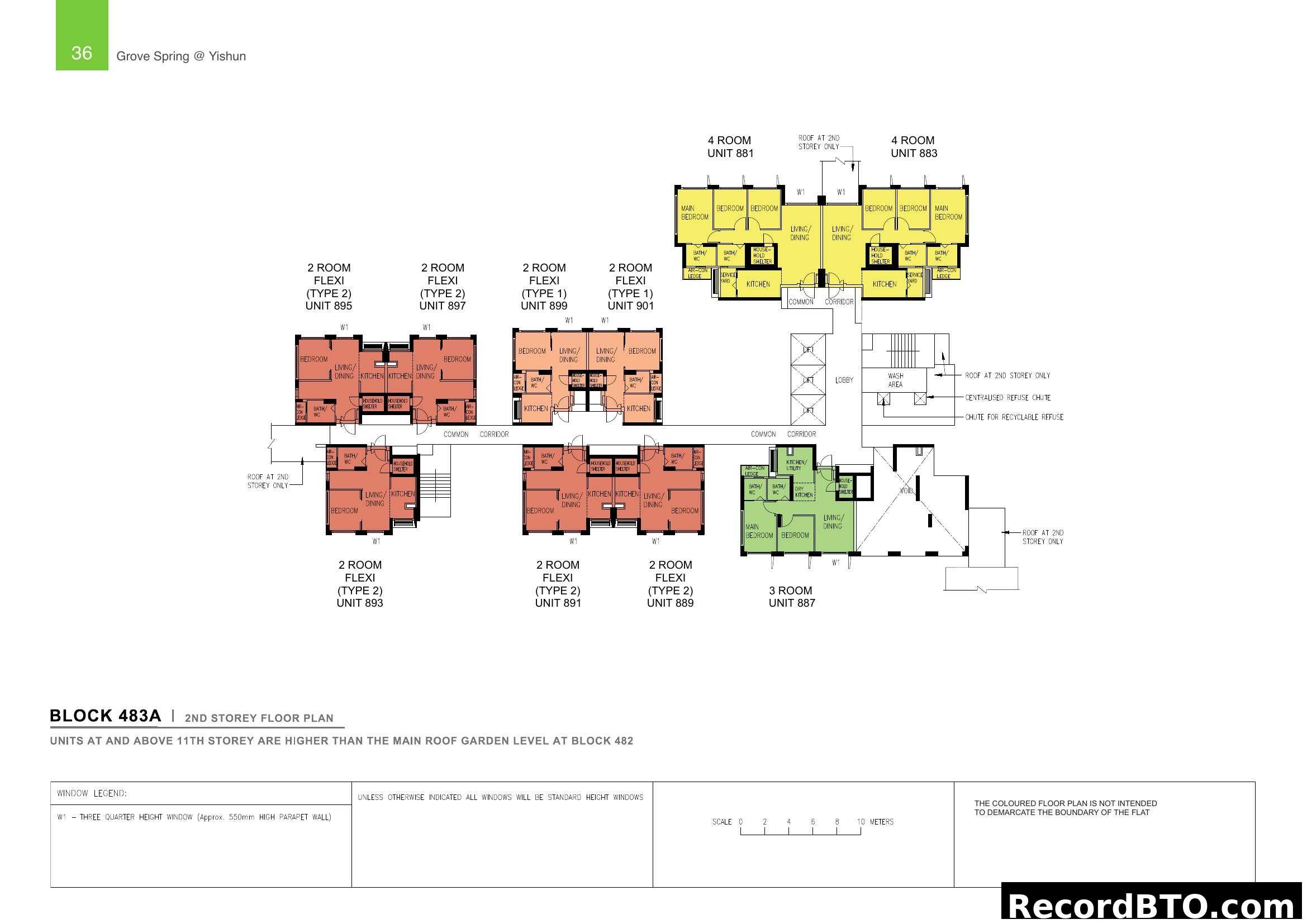Block 483A 2nd Storey Floor Plan - Grove Spring @ Yishun