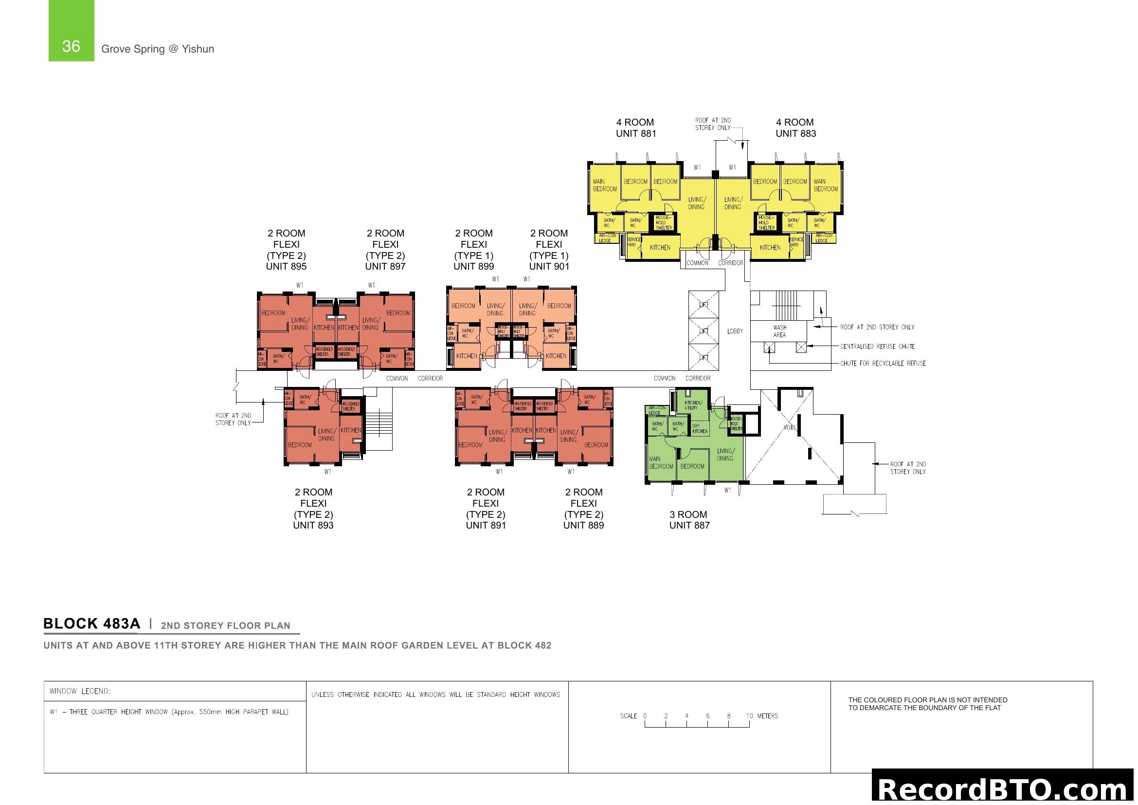Block 483A 2nd Storey Floor Plan - Grove Spring @ Yishun