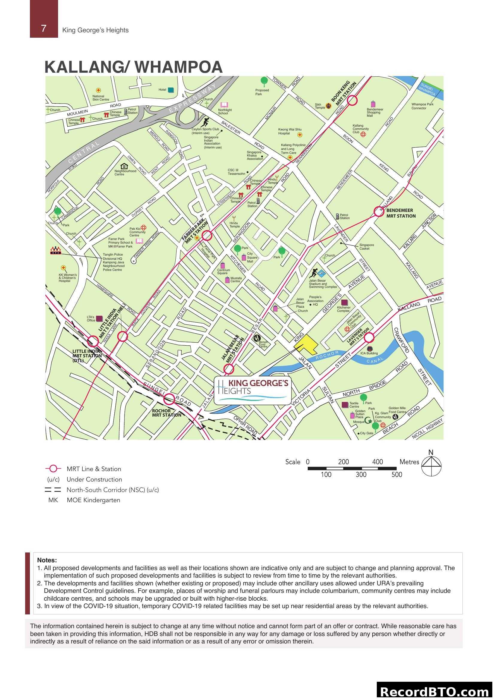 Kallang/Whampoa Location Map - King George's Heights