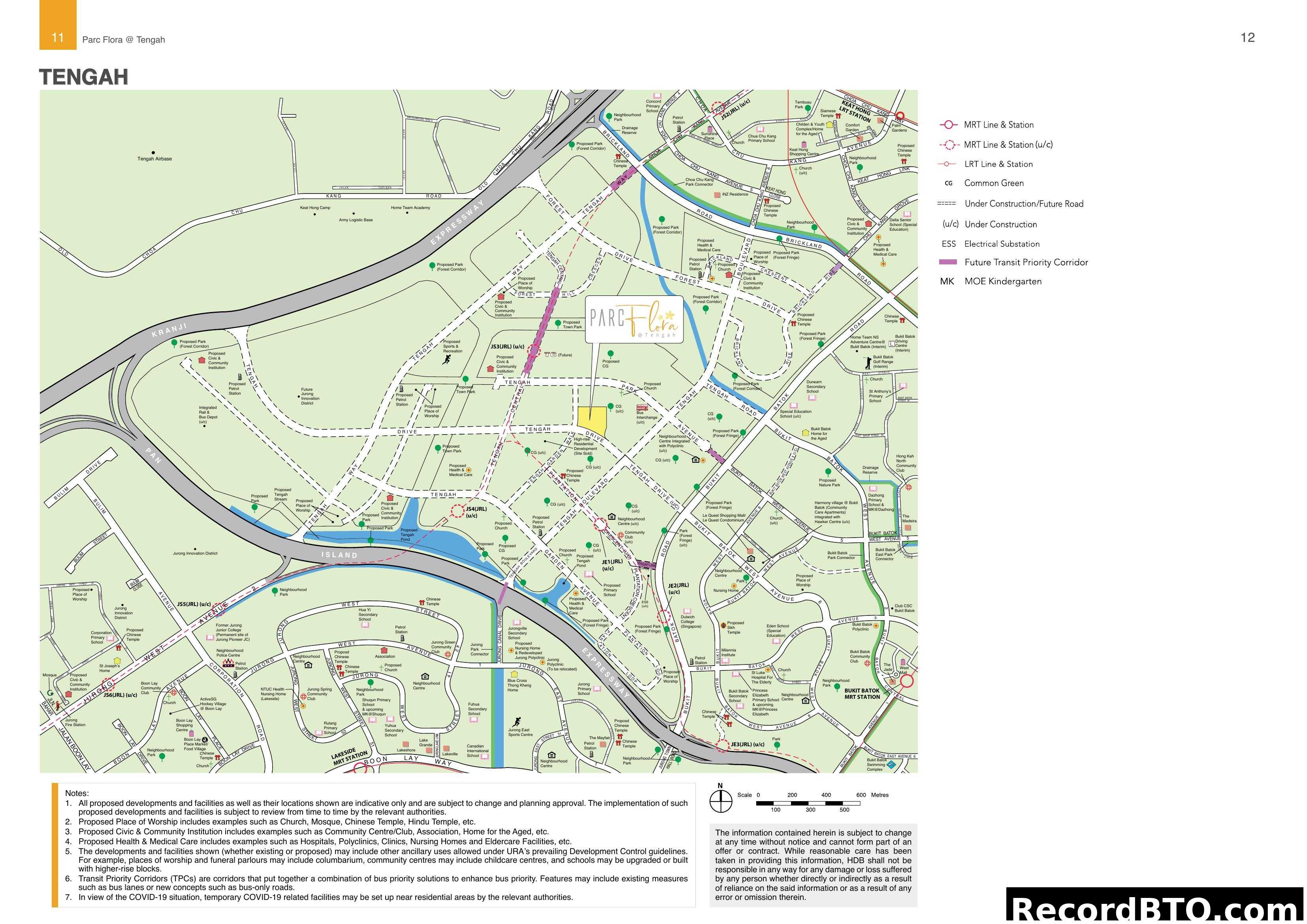 Parc Flora @ Tengah Location Map