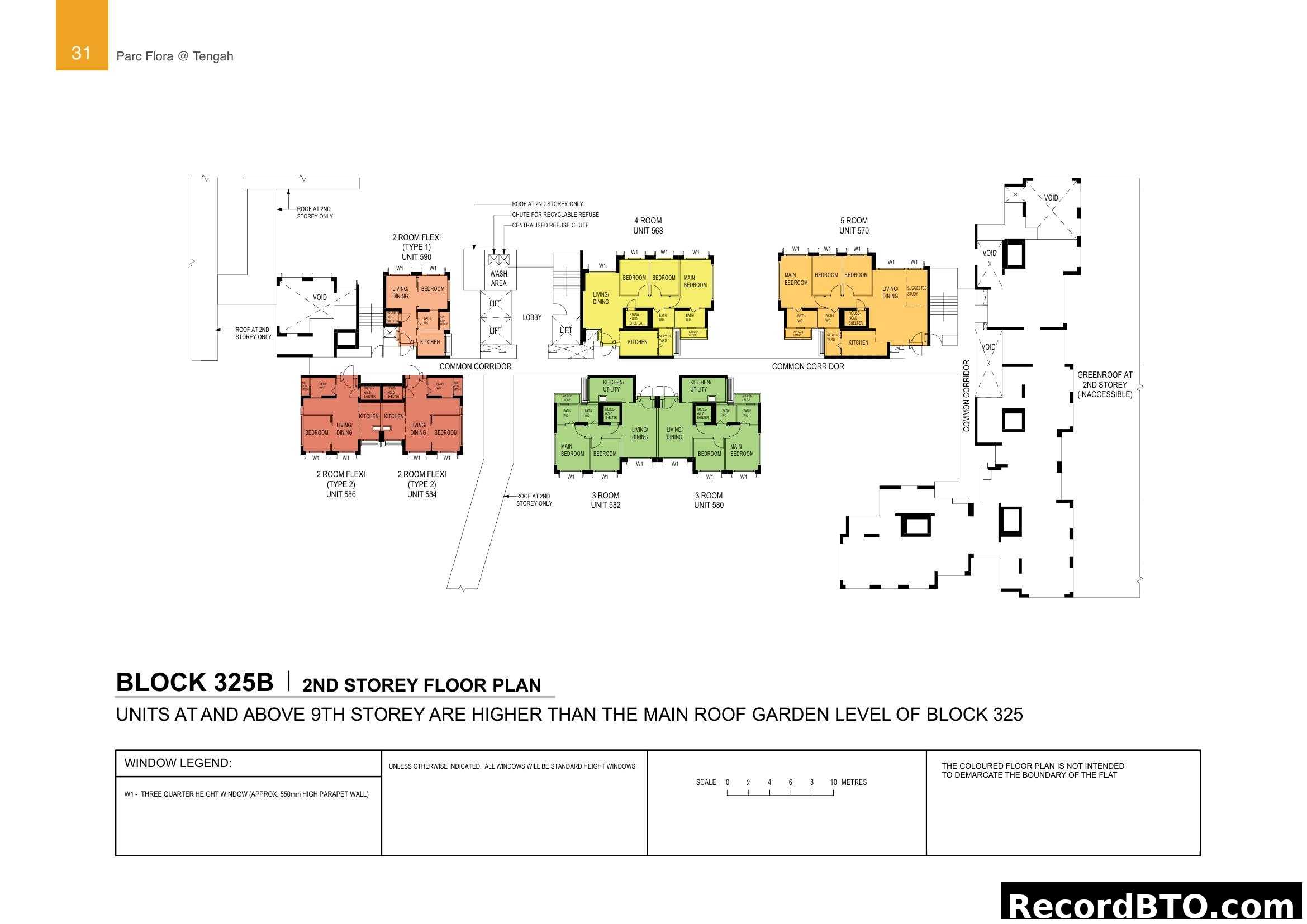 Block 325B 2nd Storey Floor Plan - Parc Flora @ Tengah