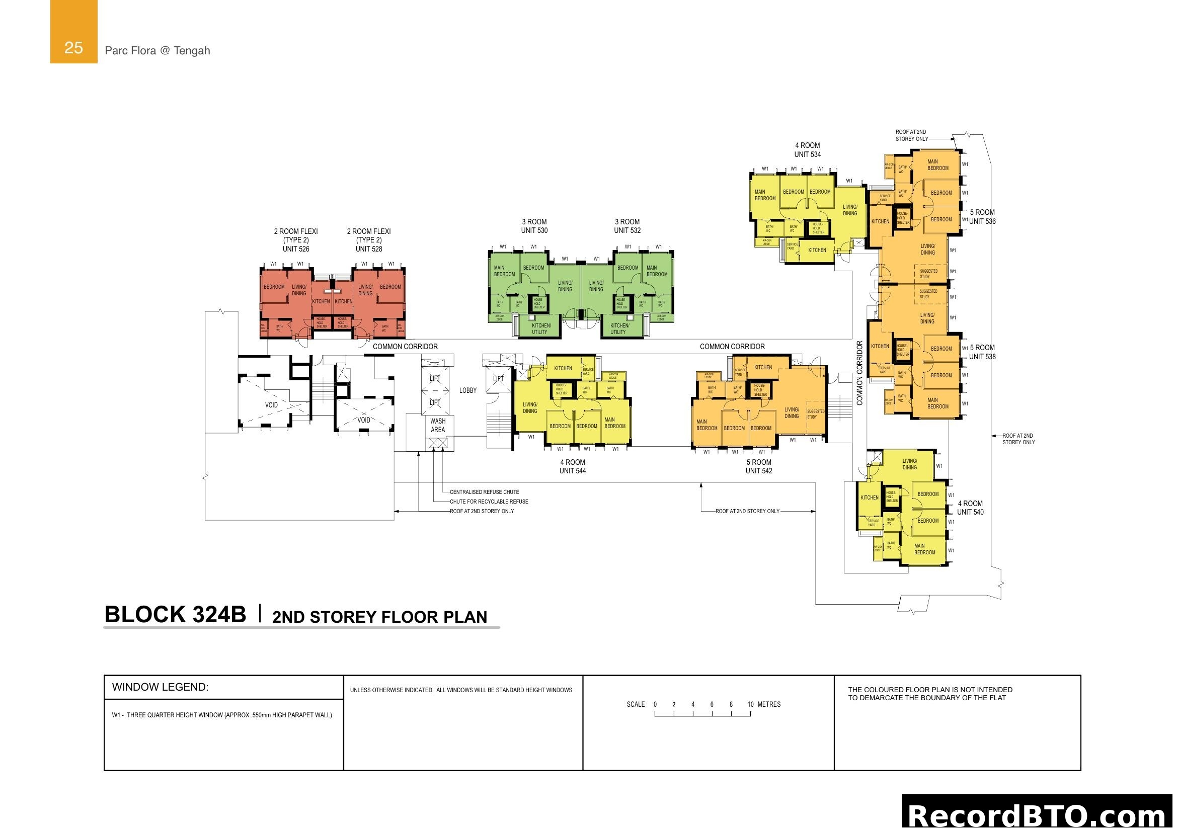 Block 324B 2nd Storey Floor Plan - Parc Flora @ Tengah