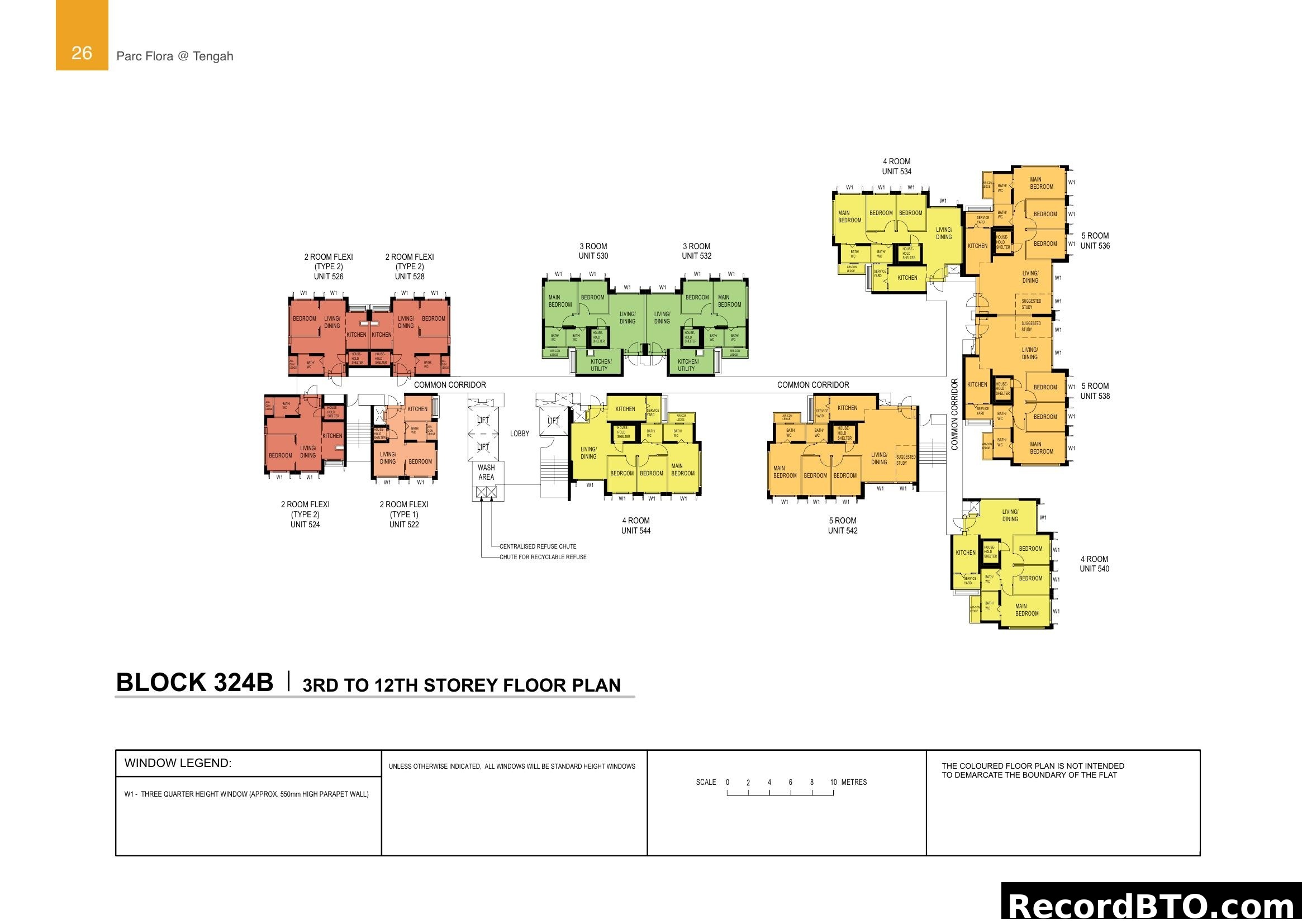 Block 324B Floor Plan (3rd-12th Storey)