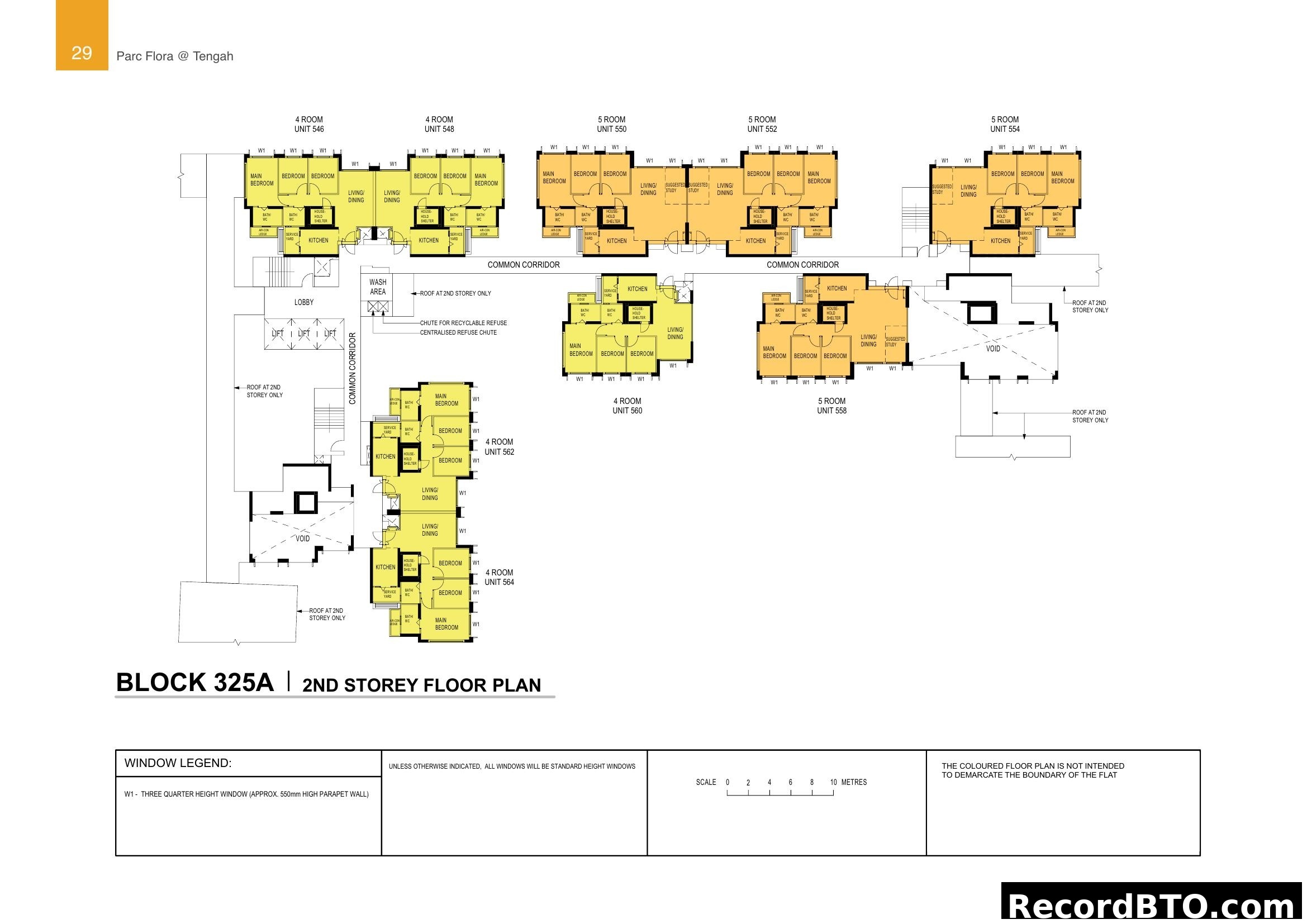 Block 325A 2nd Storey Floor Plan - Parc Flora @ Tengah
