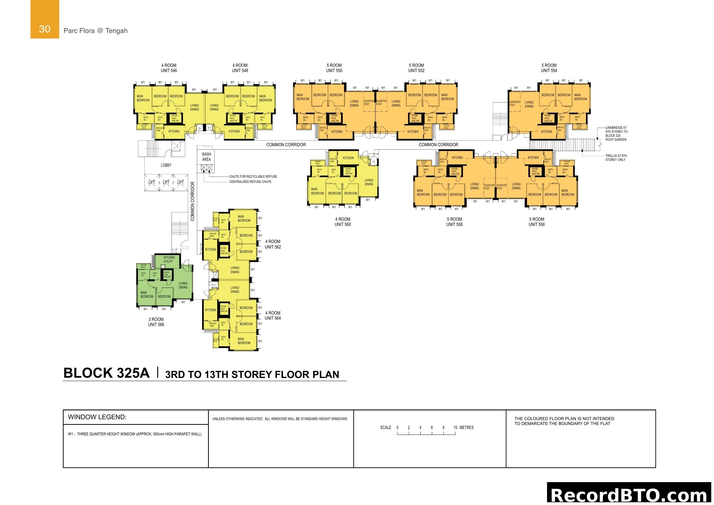 Parc Flora @ Tengah - Block 325A Floor Plan (3rd-13th Storey)