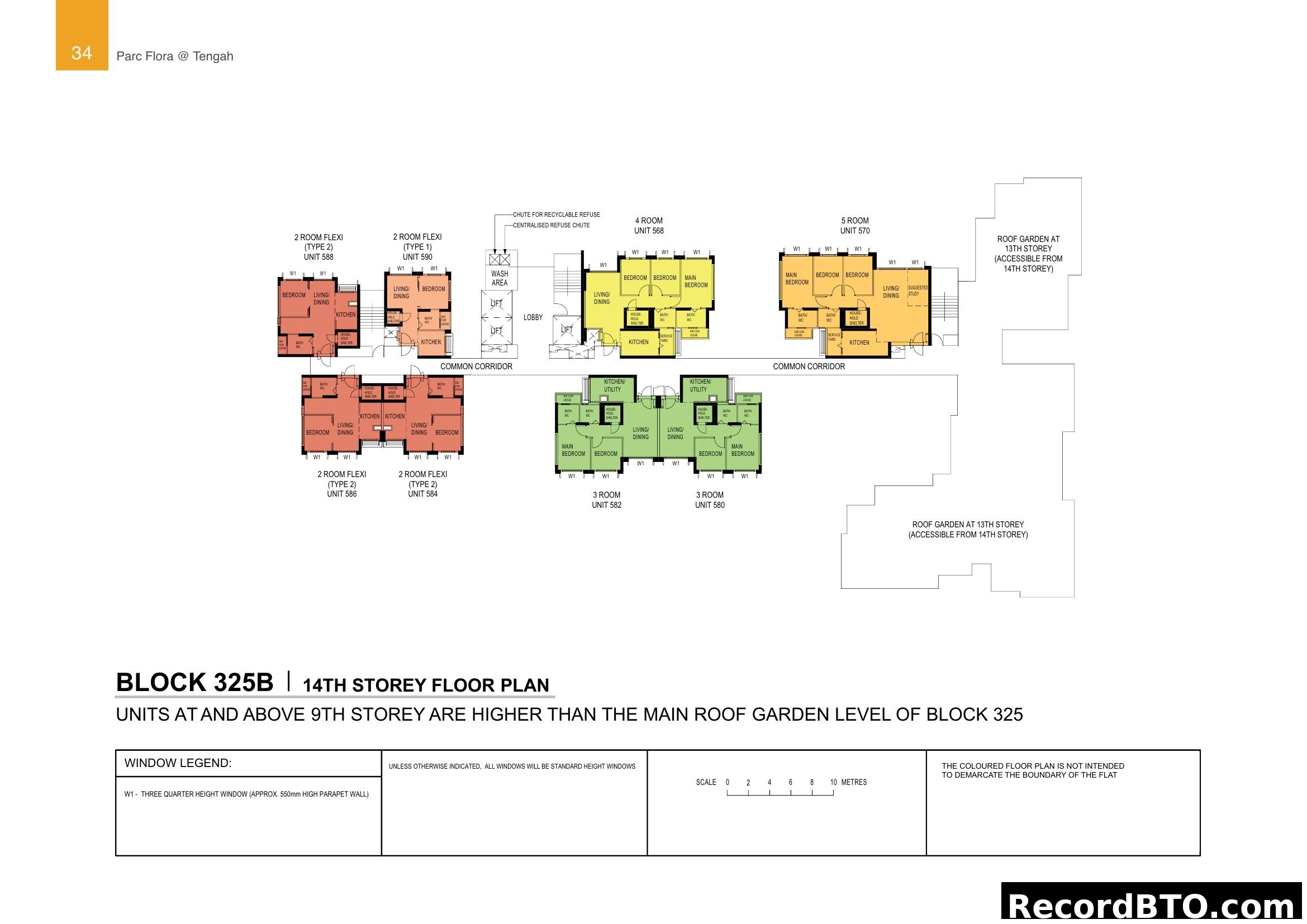 Block 325B 14th Storey Floor Plan - Parc Flora @ Tengah