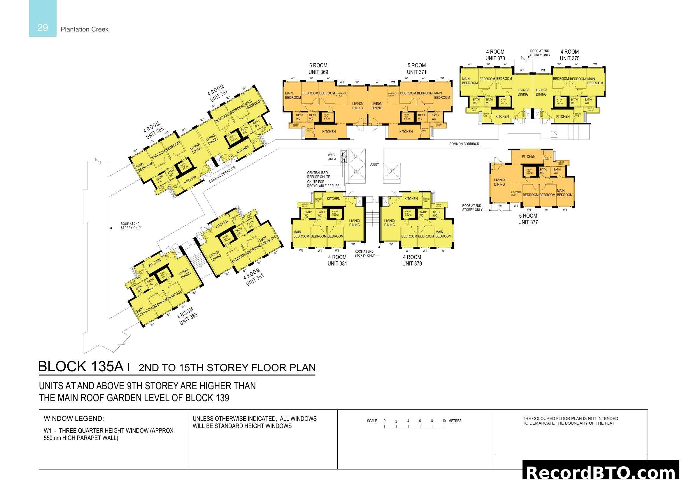 Block 135A, 2nd to 15th Storey Floor Plan