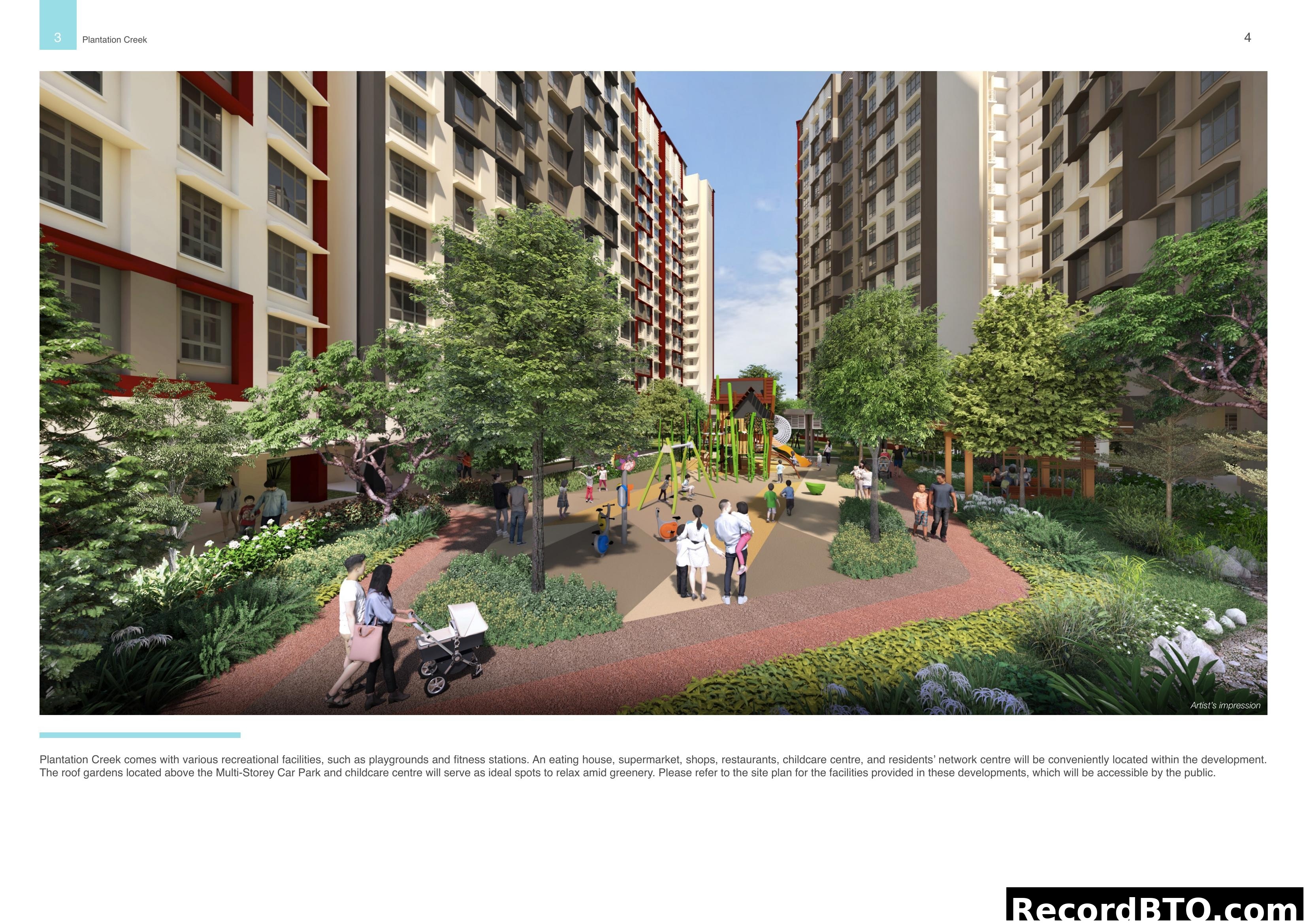 Plantation Creek Artist's Impression & Facilities