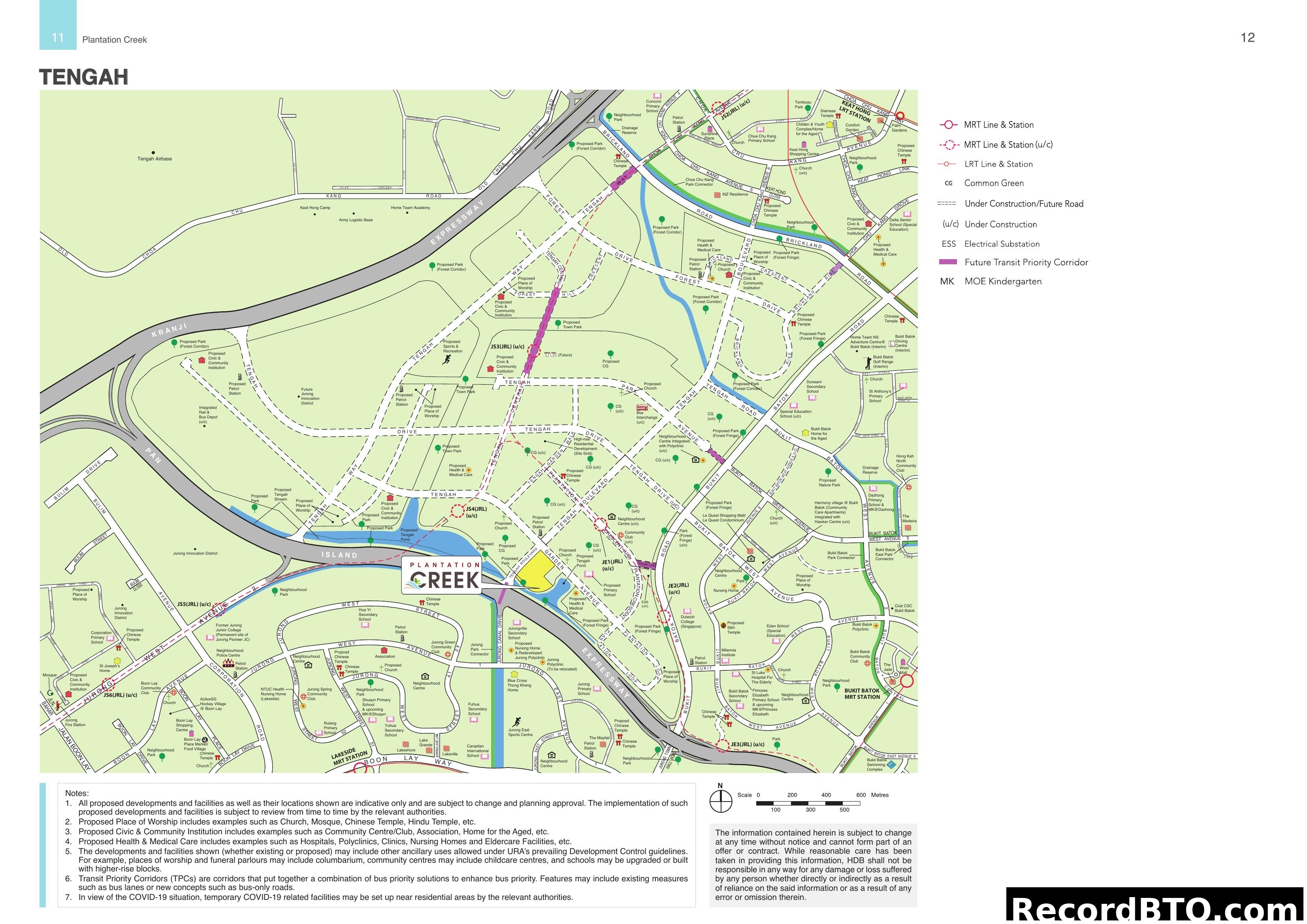 Tengah Plantation Creek Location & Master Plan