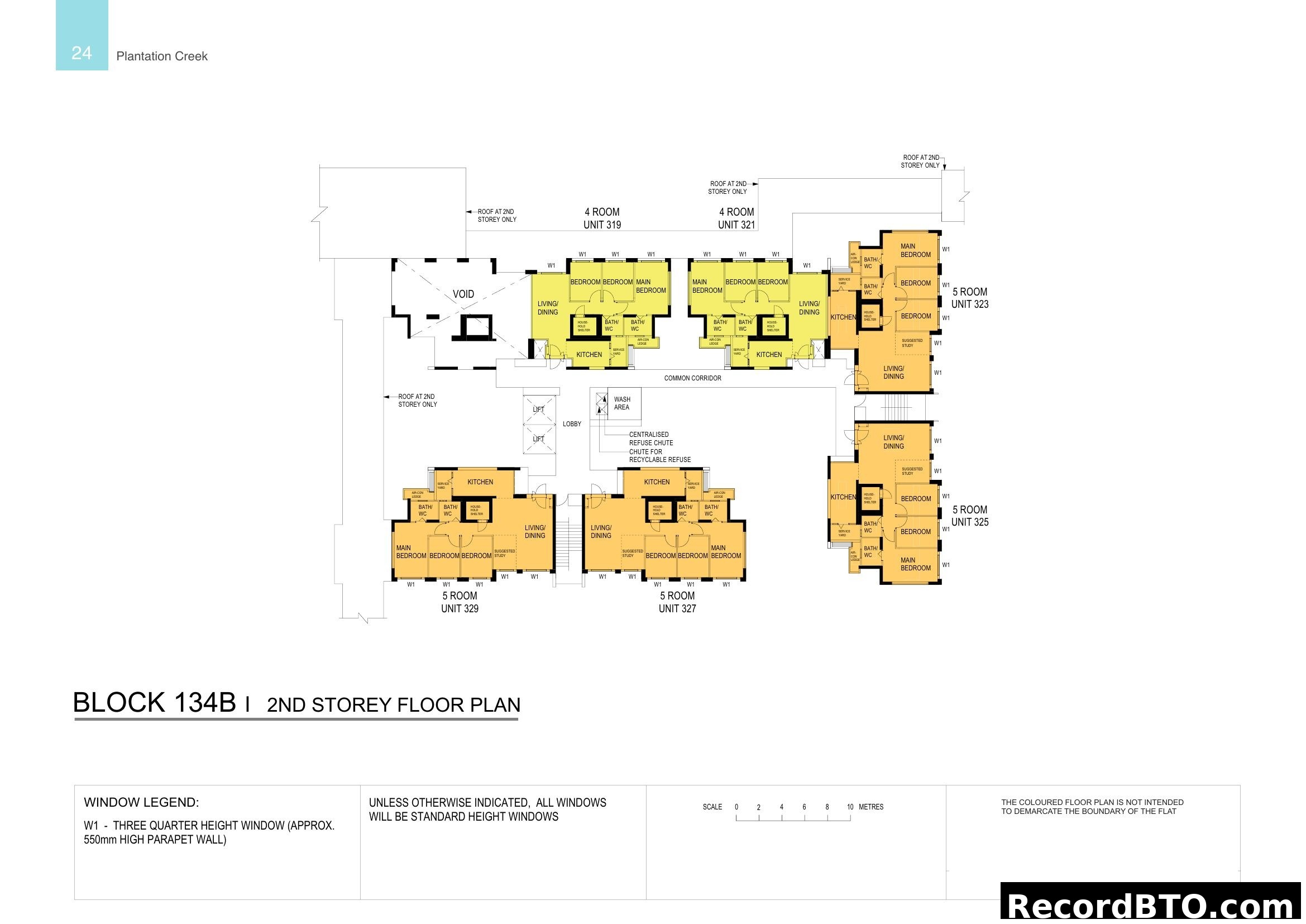 Block 134B 2nd Storey Floor Plan