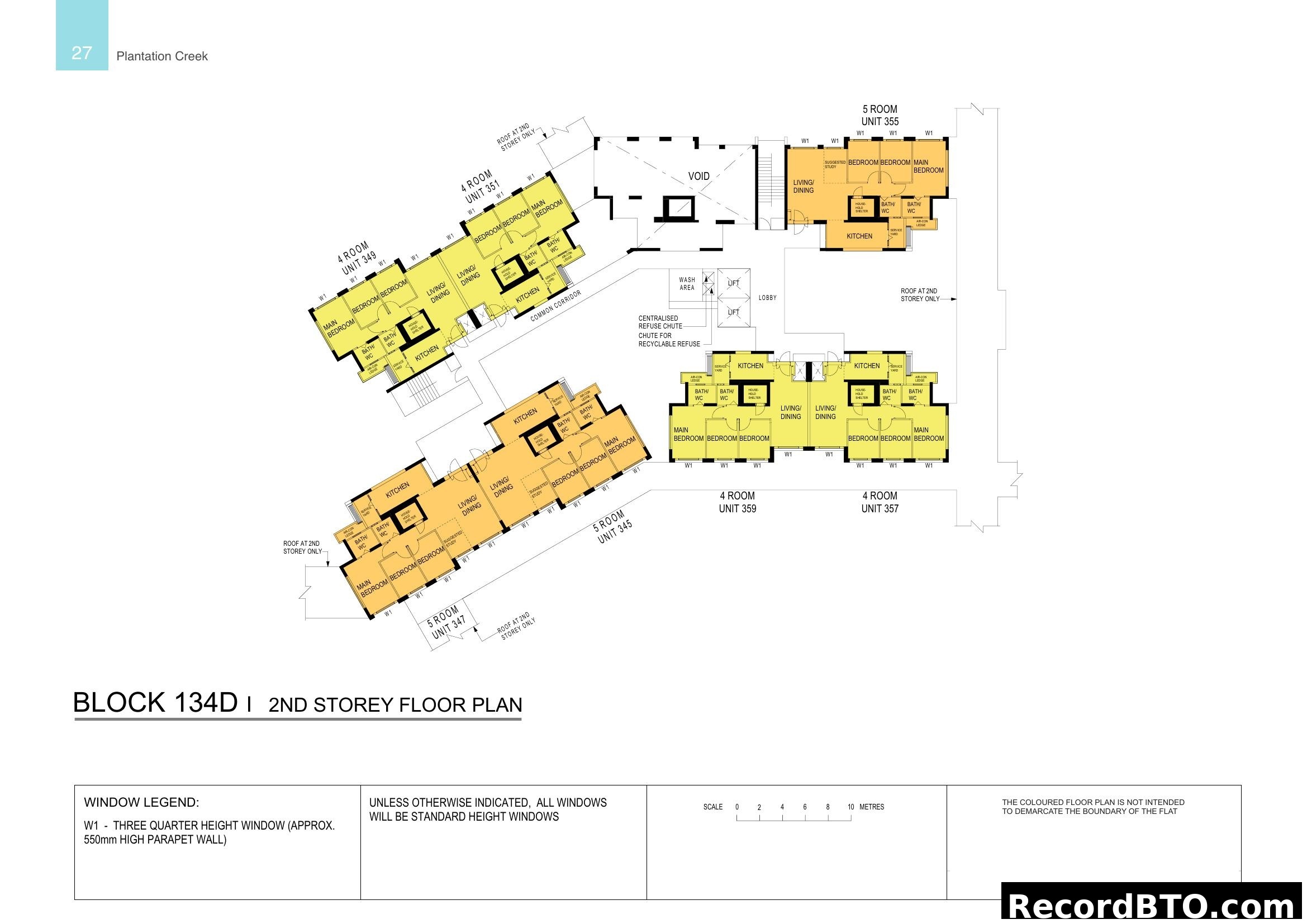 Block 134D 2nd Storey Floor Plan - Plantation Creek
